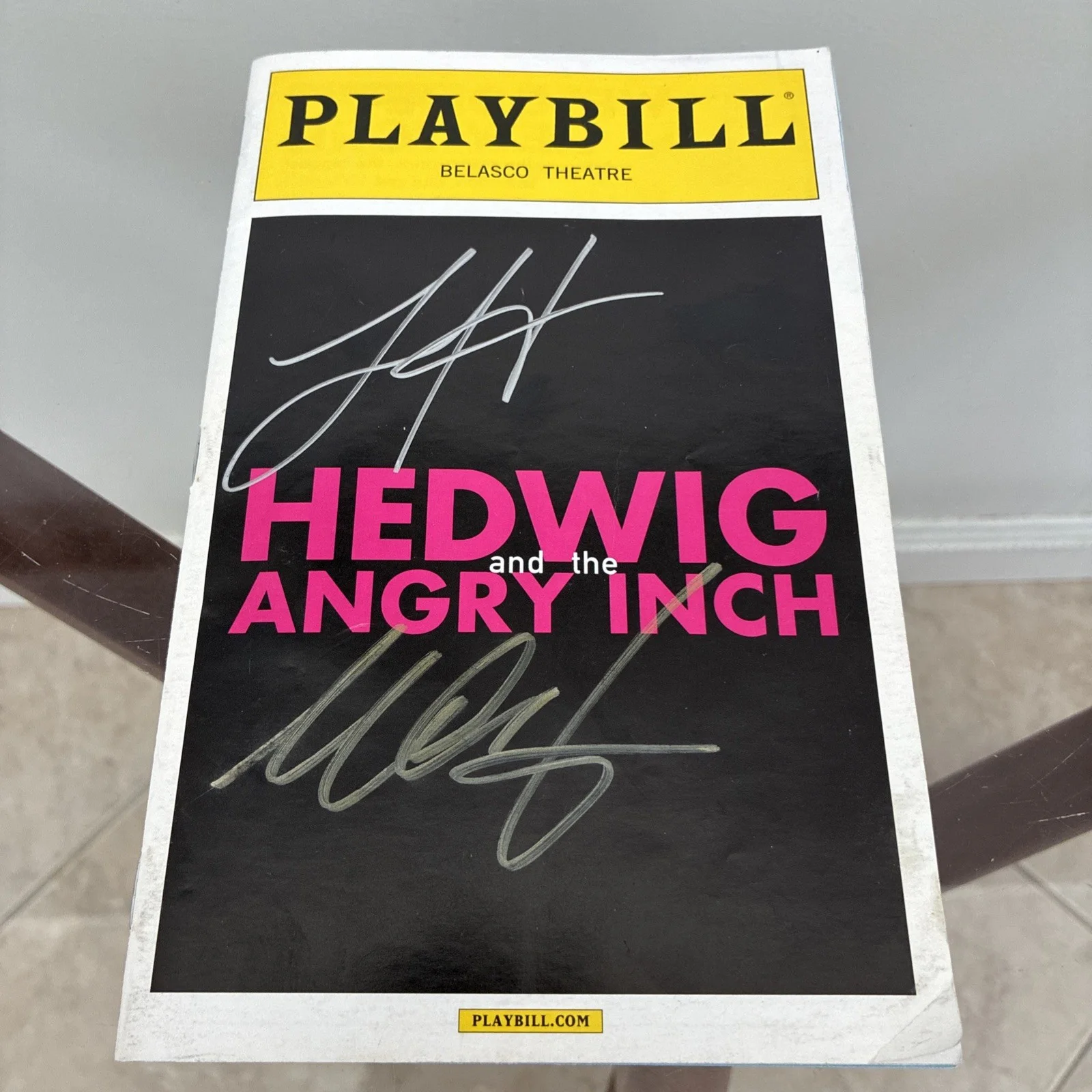 Michael C Hall, Lena Hall — Michael C. Hall & Lena Hall "Hedwig and the Angry Inch" AUTOGRAPH Playbill