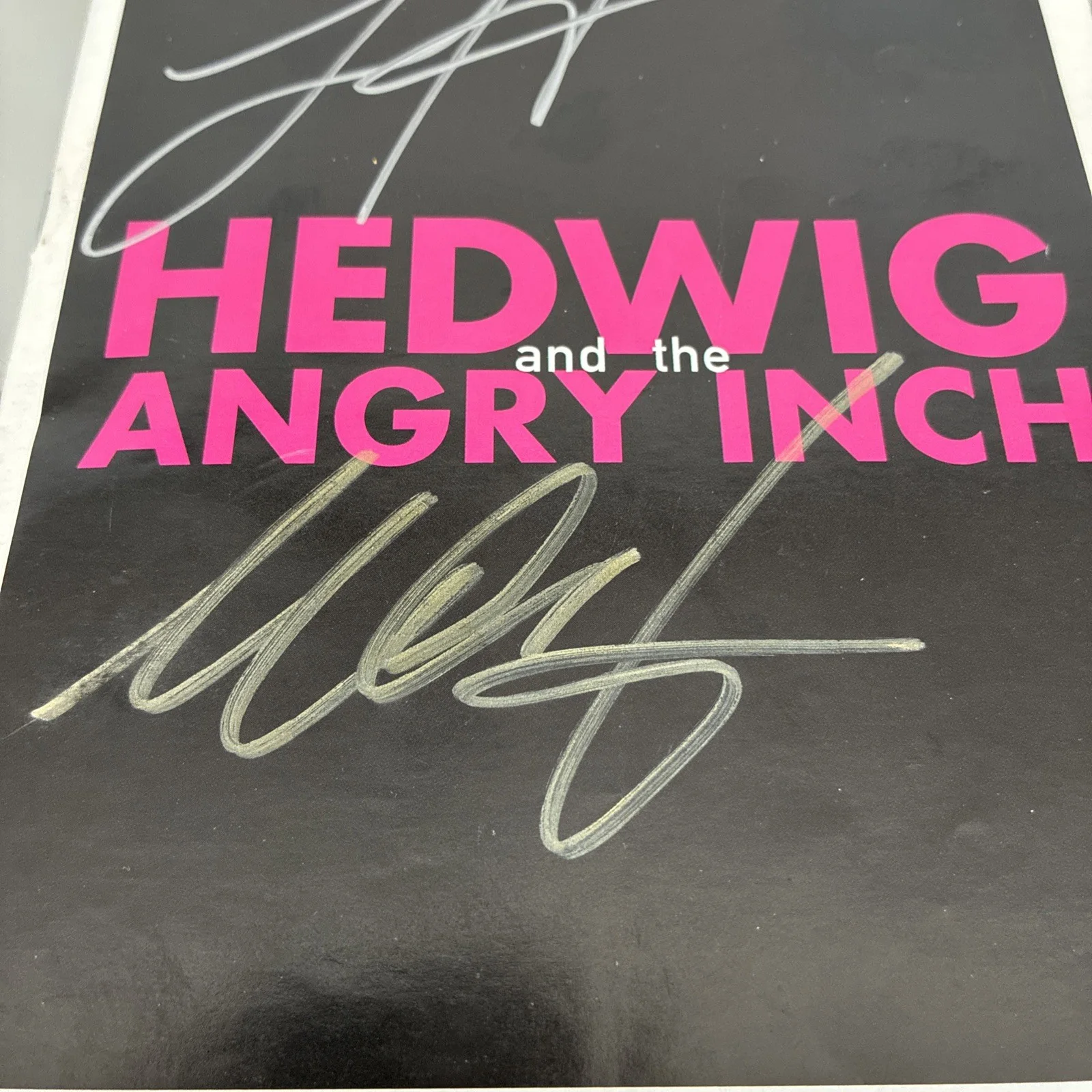 Michael C Hall, Lena Hall — Michael C. Hall & Lena Hall "Hedwig and the Angry Inch" AUTOGRAPH Playbill, изображение 4