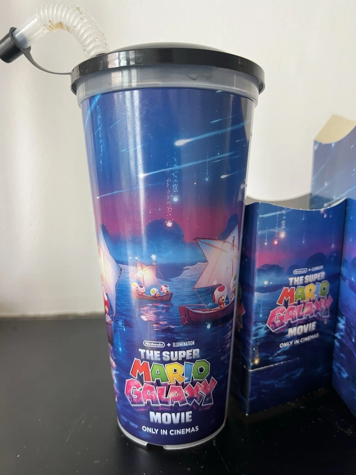 The Super Mario Galaxy Movie Cup Holder Popcorn Bucket UK promo Item, изображение 4