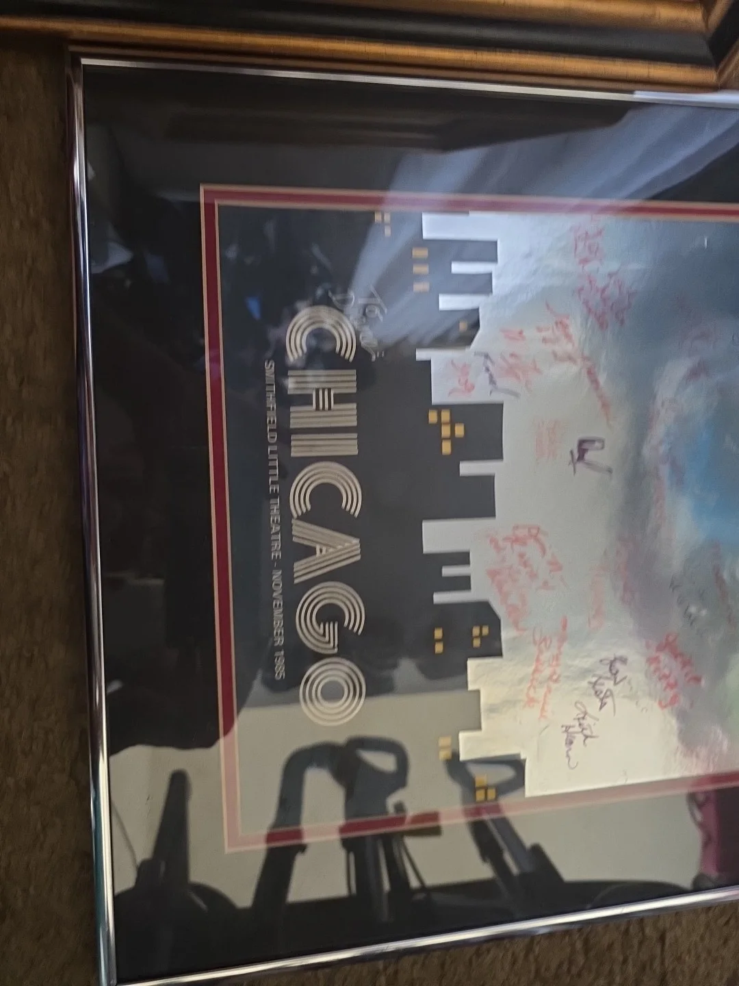 Chicago The Musical Framed Signed by Smithfield Little Theatre Autographed, изображение 5
