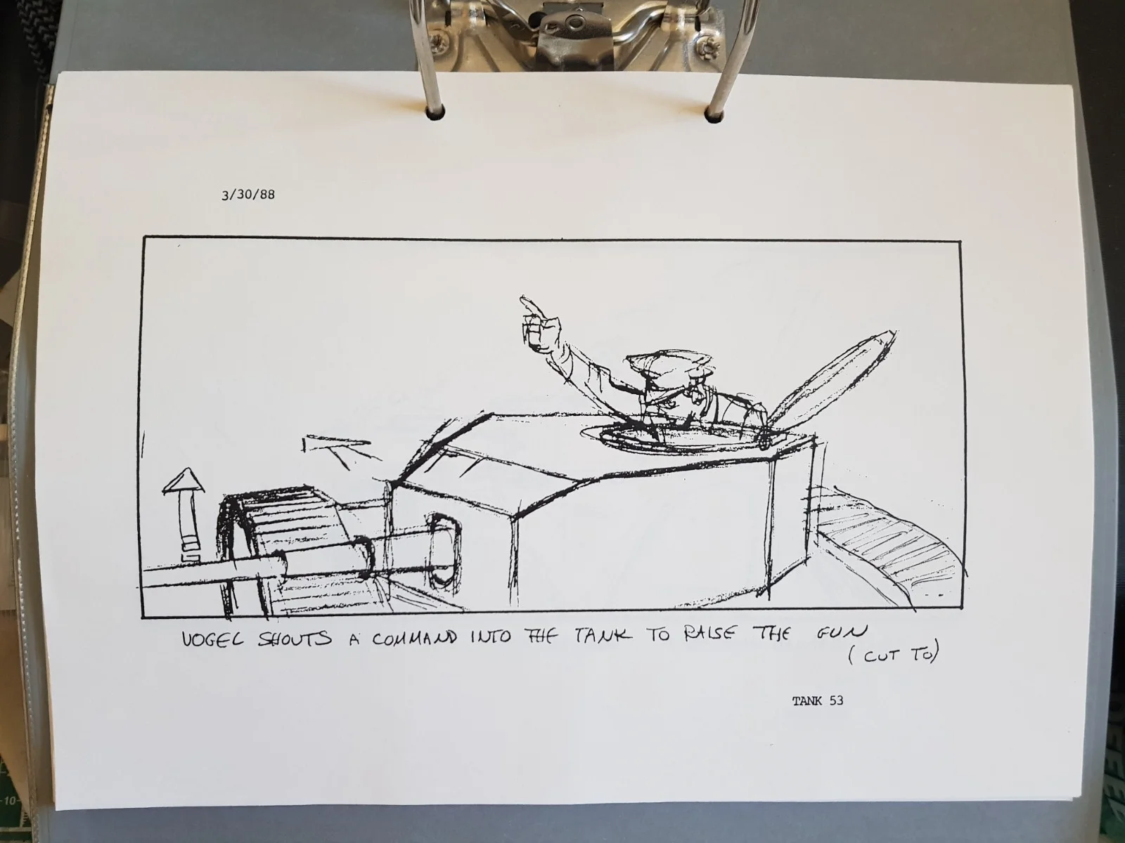 Indiana Jones and the Last Crusade Original 16 Storyboards (Tank ) Harrison Ford, изображение 5