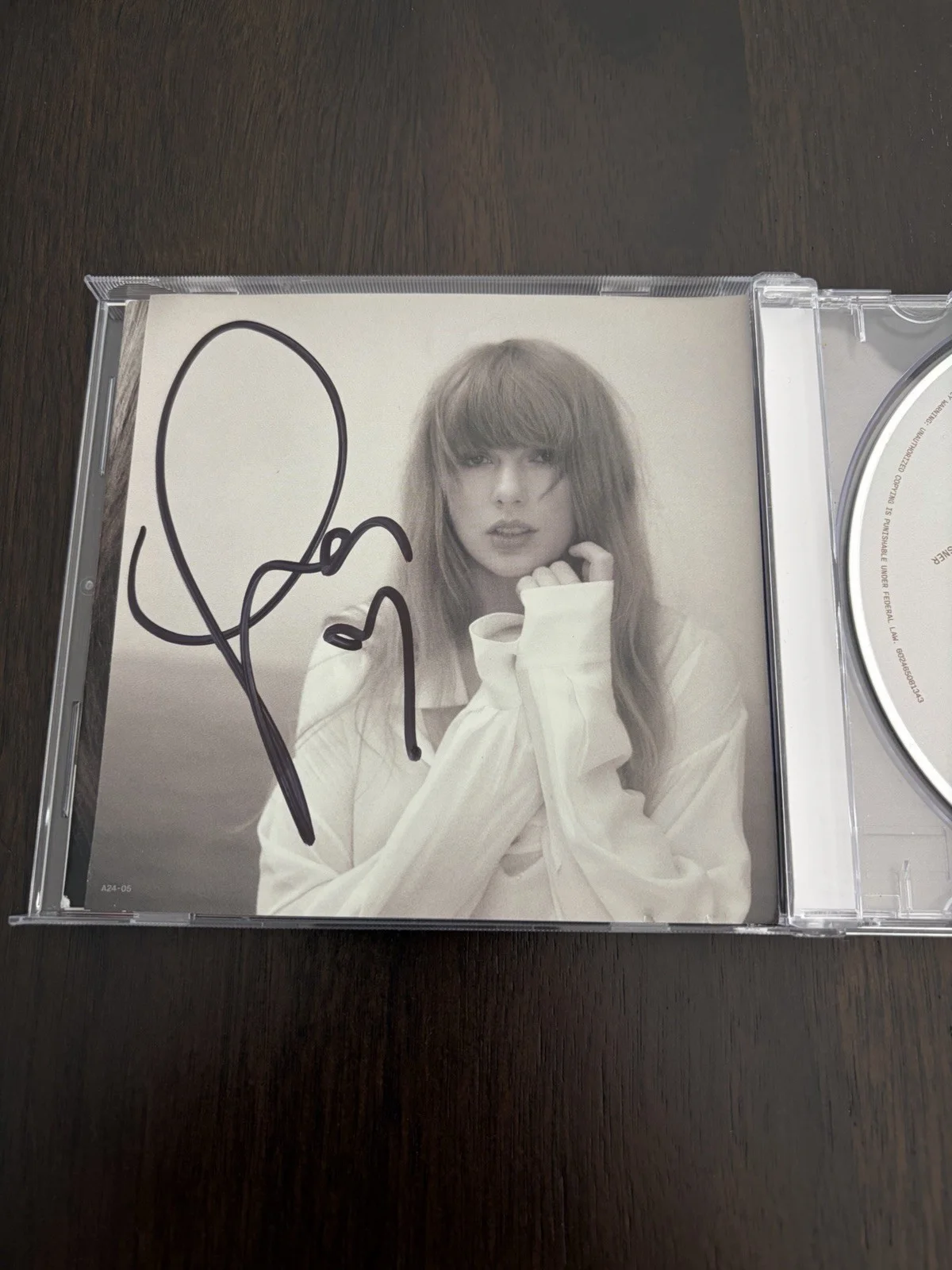 Taylor Swift Tortured Poets Department Signed With Heart, image 2