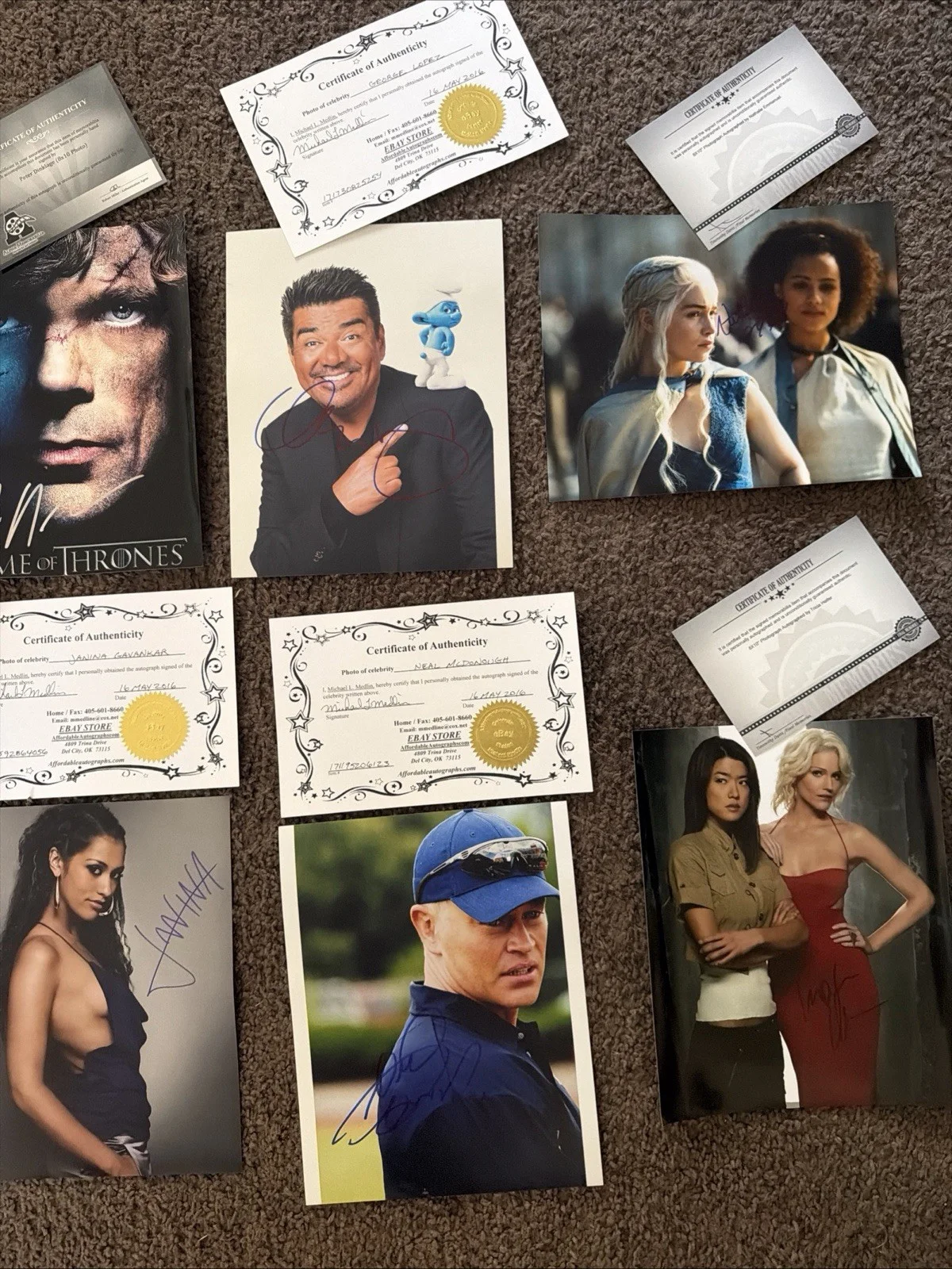 Celebrity Autographs Hand Signed Movies, TV, Music, Celebrity Signed Lot, изображение 3