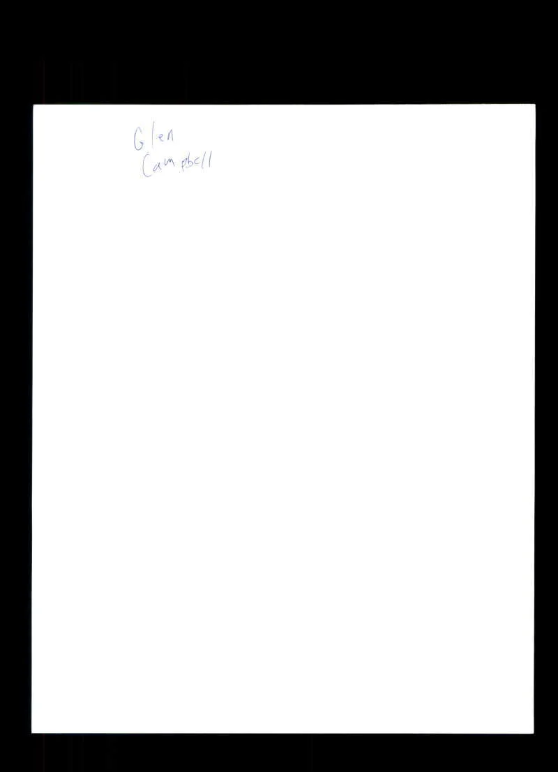 Glen Campbell — Glen Campbell JSA Coa Signed 8x10 Photo Autograph, изображение 2