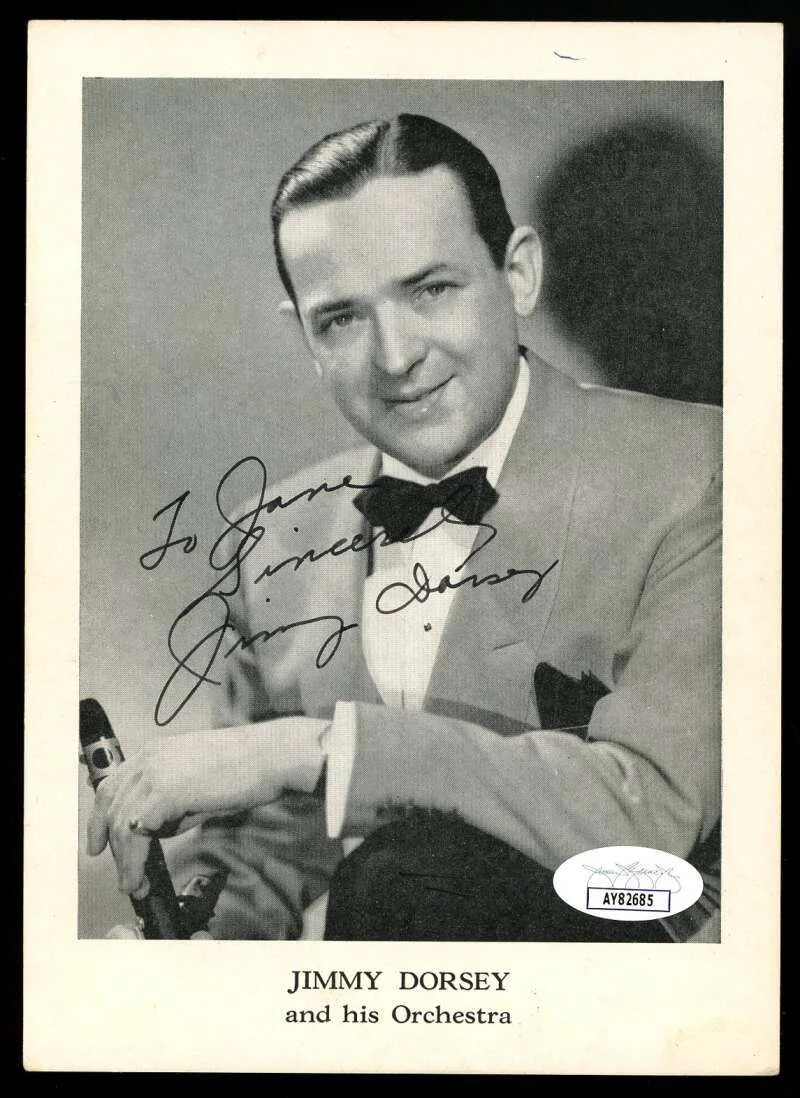 Jimmy Dorsey and Orchestra — Jimmy Dorsey and Orchestra JSA Coa Signed by 22 5x7 Photo Autograph