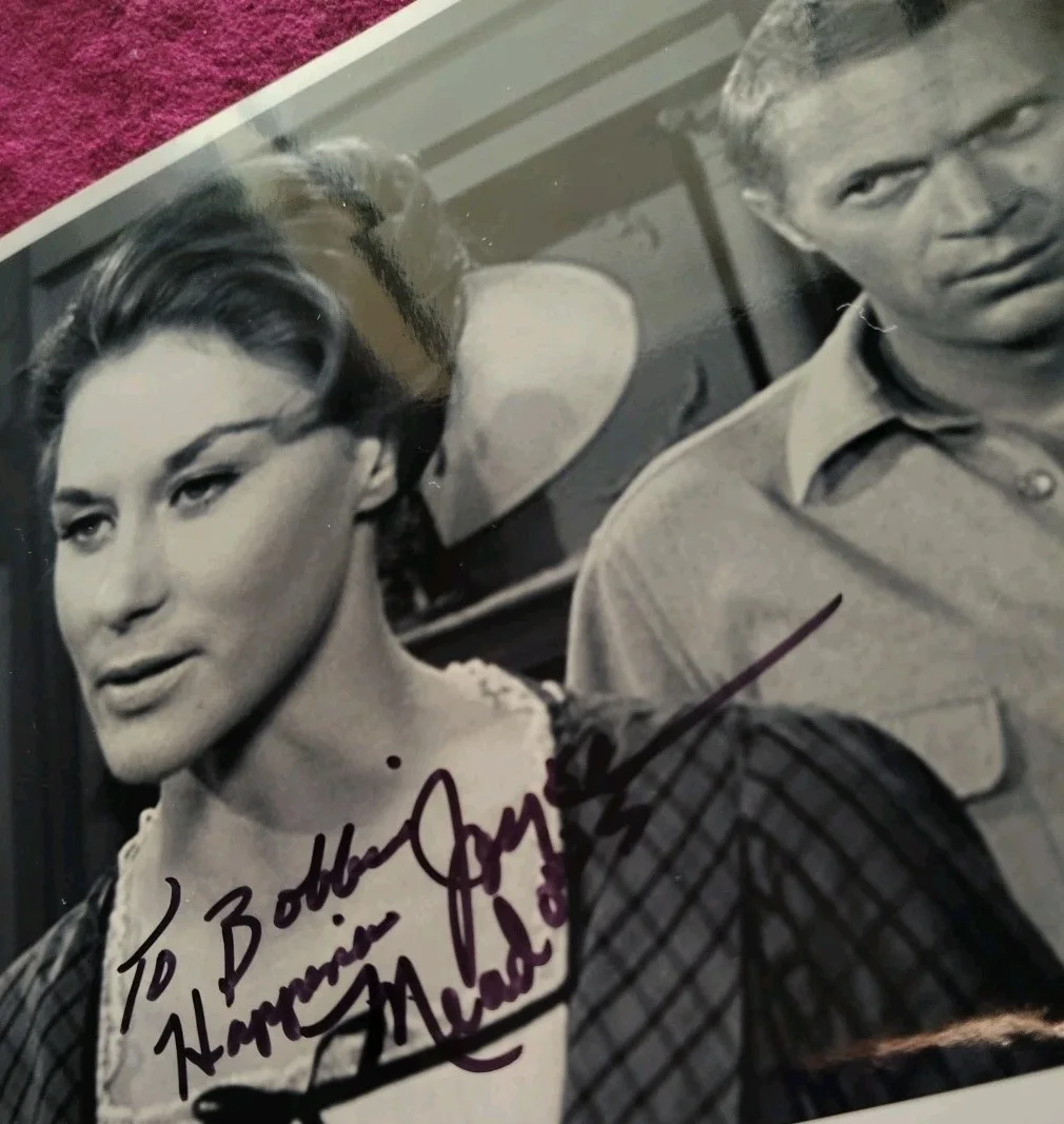 Joyce Meadows — VINTAGE Steve McQueen Wanted Dead or Alive Signed Photo JOYCE MEADOWS To Bobbi, image 2