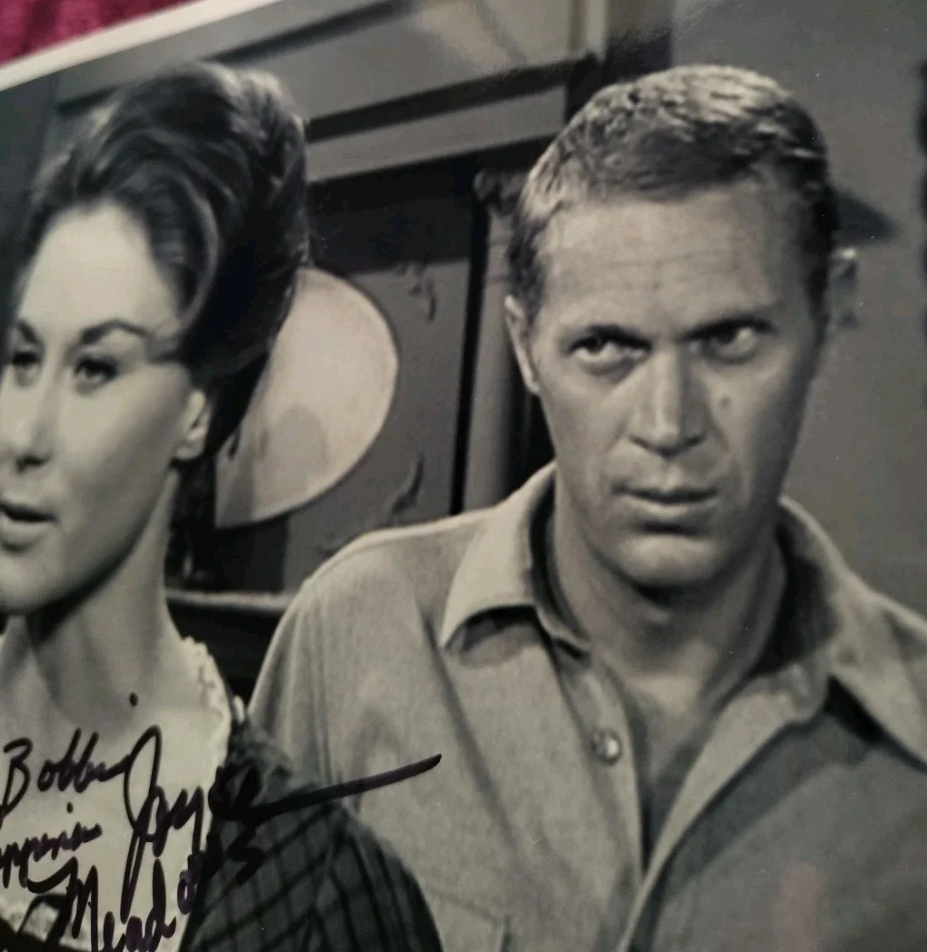 Joyce Meadows — VINTAGE Steve McQueen Wanted Dead or Alive Signed Photo JOYCE MEADOWS To Bobbi, image 3