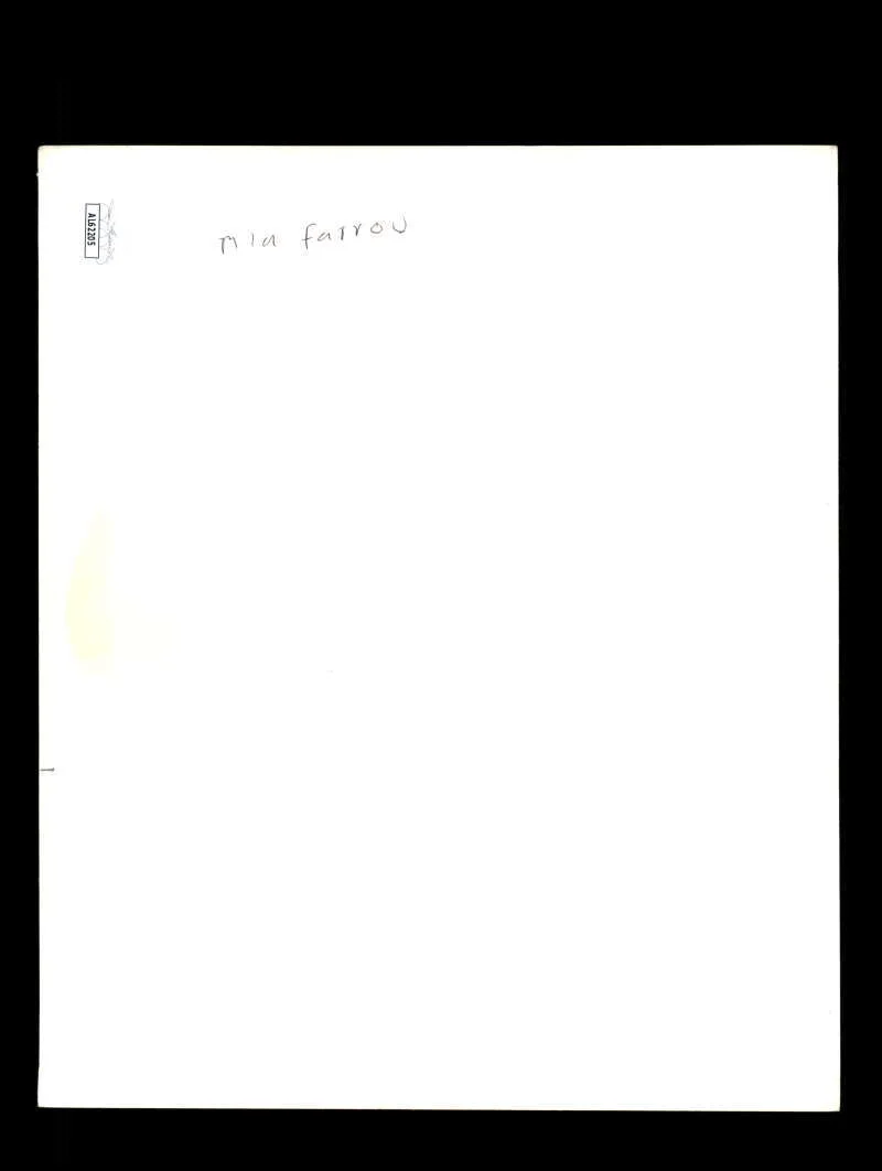 Mia Farrow — Mia Farrow JSA Cert Signed 8x10 Photo Hurricane Autograph, image 2