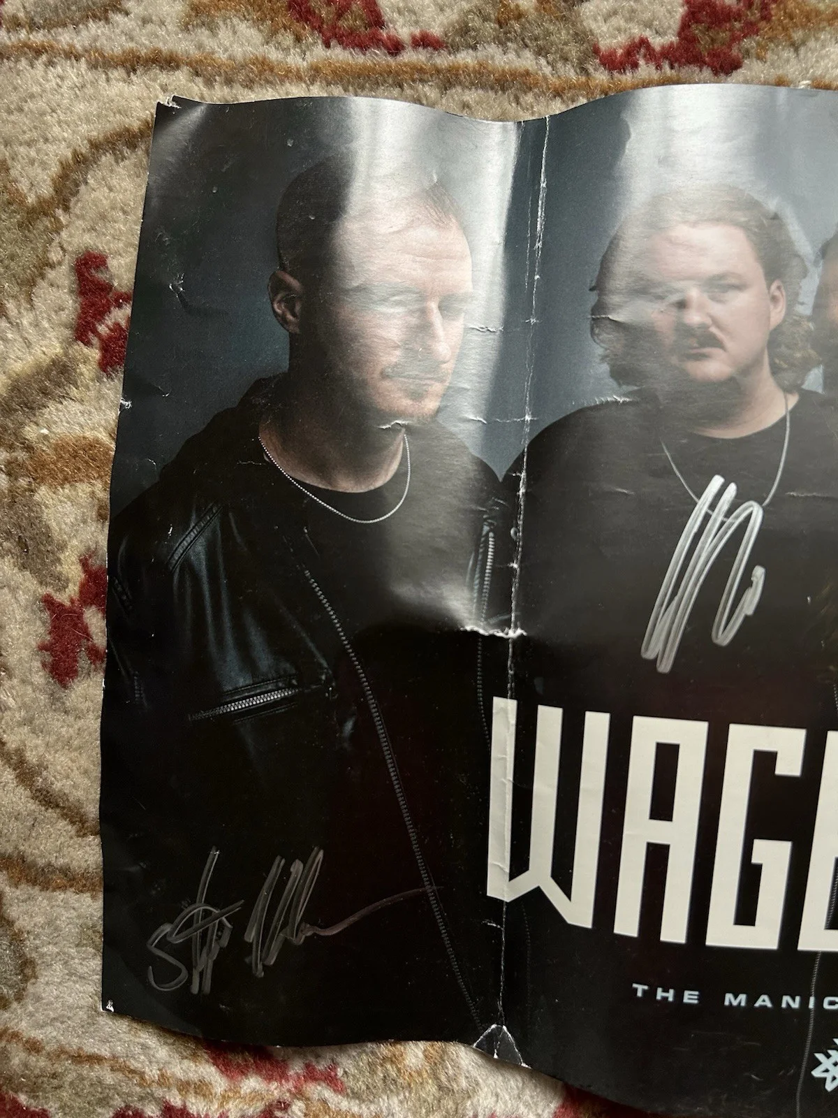 Wage War Signed Autographed Manic Tour Photo Poster 11x17 Plus VIP Fan Badge, изображение 5