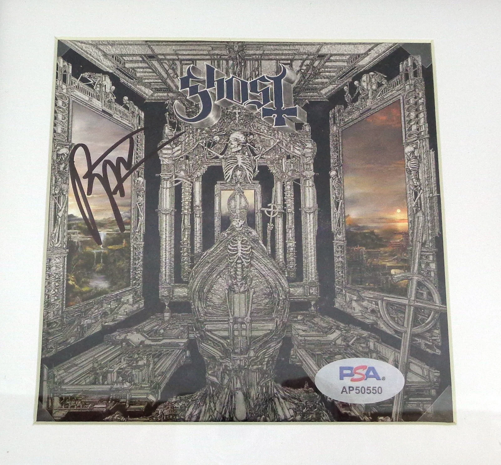 Tobias Forge Papa Ghost Signed Autograph Skeleta CD Framed PSA/DNA COA, image 2