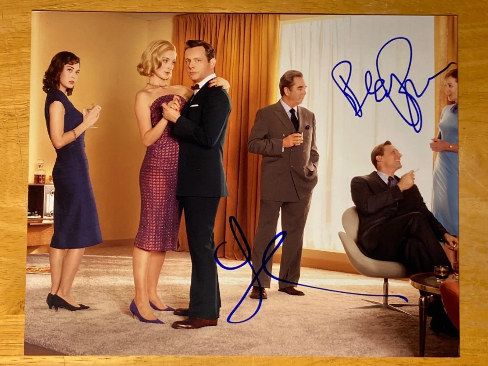 beau bridges, Lizzy Caplan — 2x SIGNED Beau Bridges + Lizzy Caplan 10x8 Photo ''Masters Of Sex" TV Drama, изображение 2