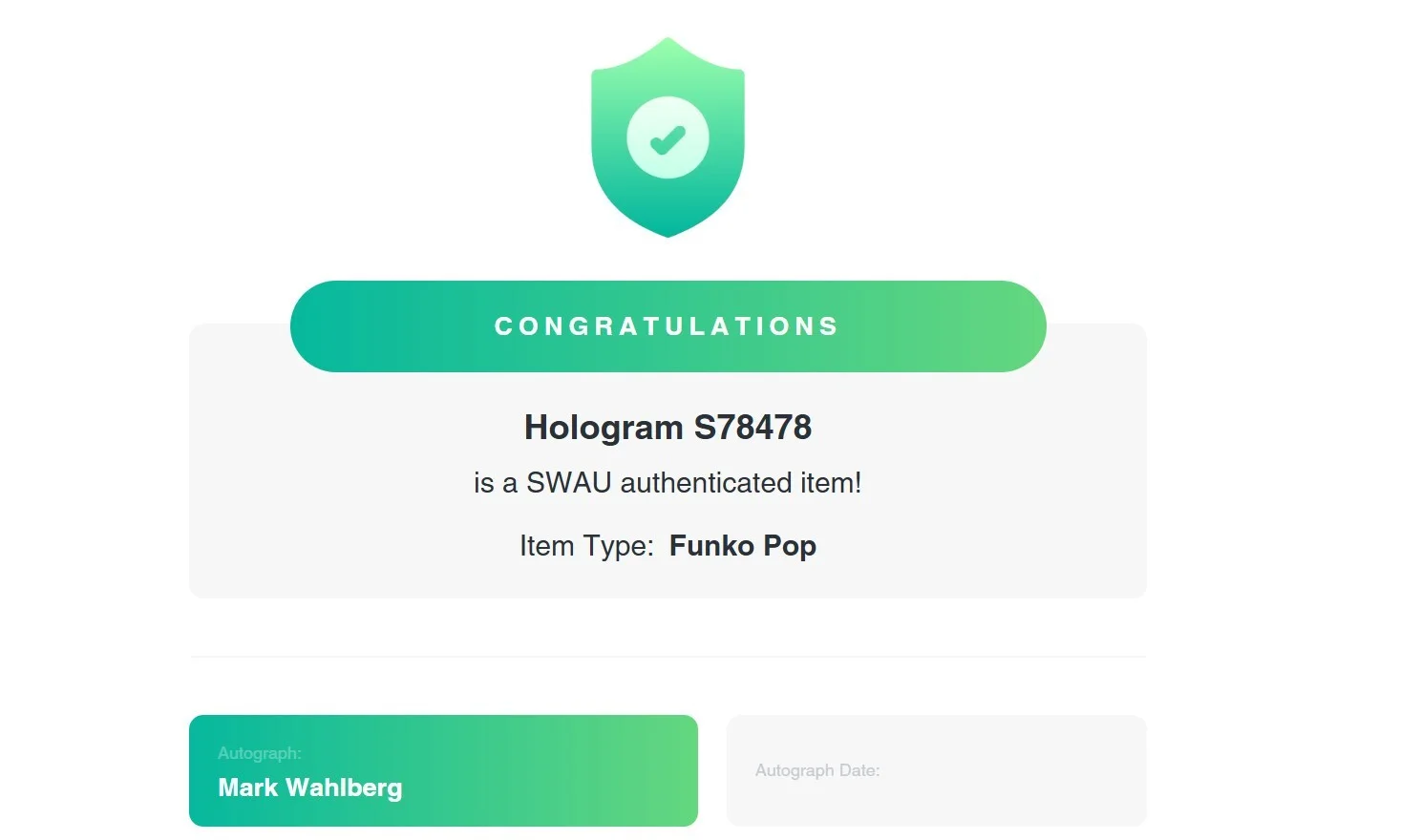 Mark Wahlberg — MARK WAHLBERG Signed Bumblebee Transformer Funko Pop #1373 Swau Coa s78478, изображение 3