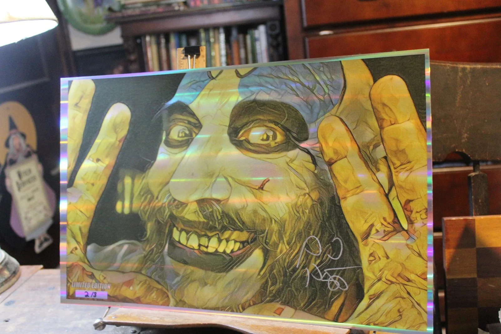 2013 Sid Haig Signed Numbered Autographed 11x17 Hologram Print Captain Spaulding, image 3
