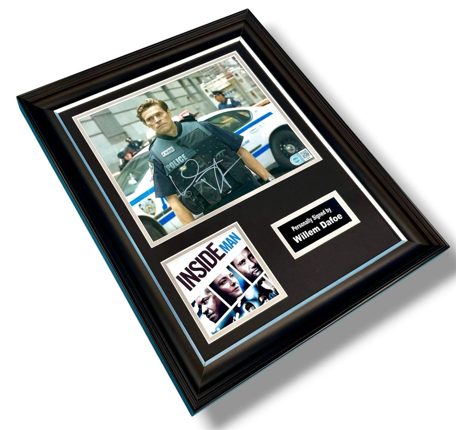 Willem Dafoe Signed Photo Framed & SWAU COA Inside Man Poster Autograph Auto, изображение 3