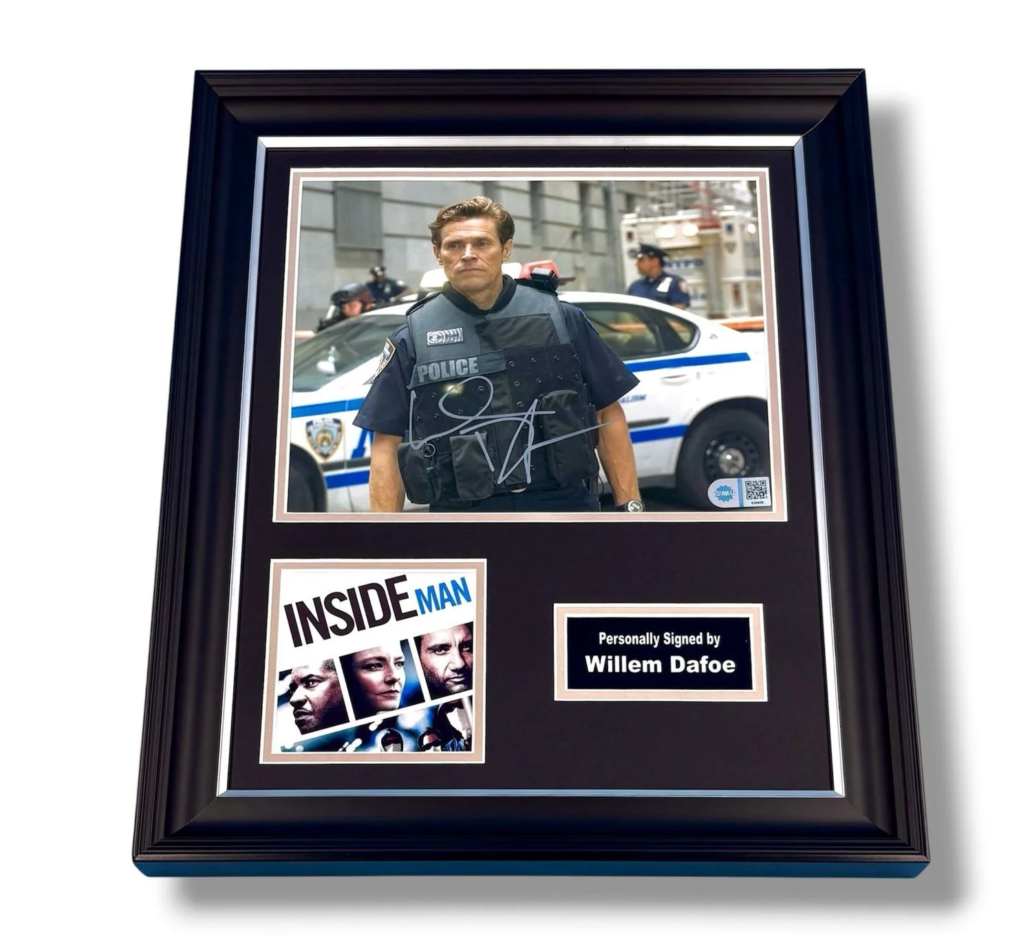 Willem Dafoe Signed Photo Framed & SWAU COA Inside Man Poster Autograph Auto, изображение 4