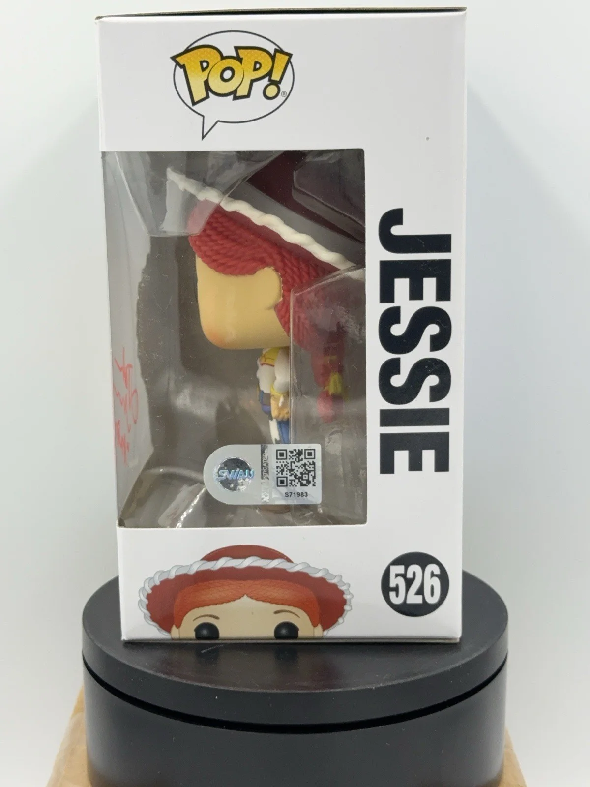 John Morris — Funko Pop Jessie 526 Toy Story 4 with signature John Morris SWAU COA NM / Mint, изображение 4