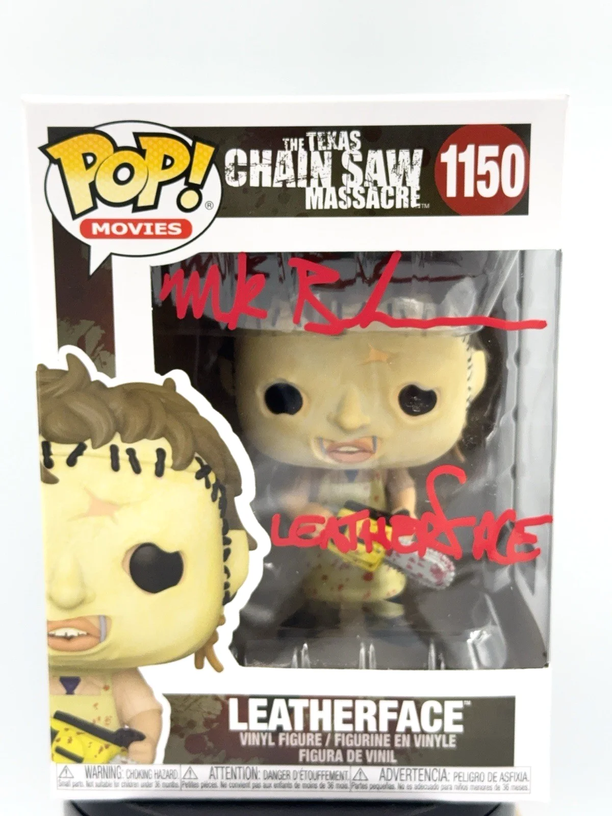 Mark Burnham — Mark Burnham Signed "The Texas Chainsaw Massacre" 1150 Leatherface coa PA307865