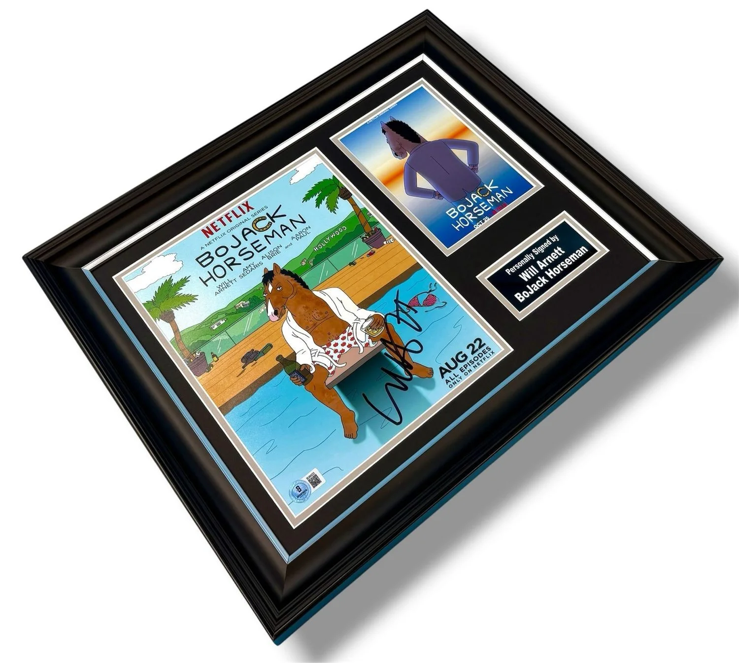 Will Arnett Signed Photo Framed & Beckett COA BoJack Horseman Poster Auto, изображение 3