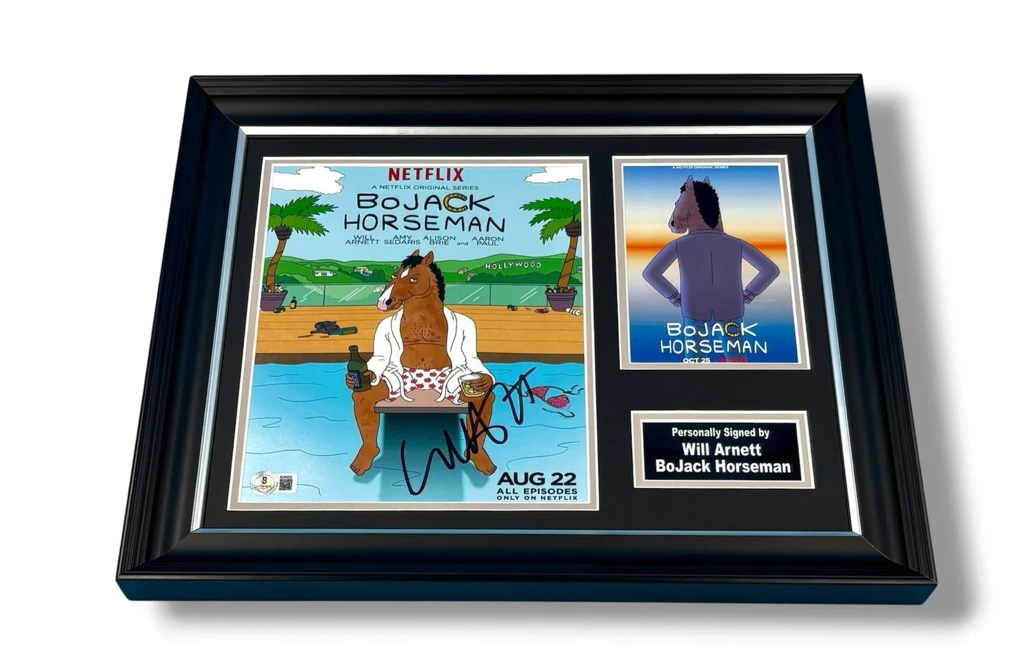 Will Arnett Signed Photo Framed & Beckett COA BoJack Horseman Poster Auto, изображение 4