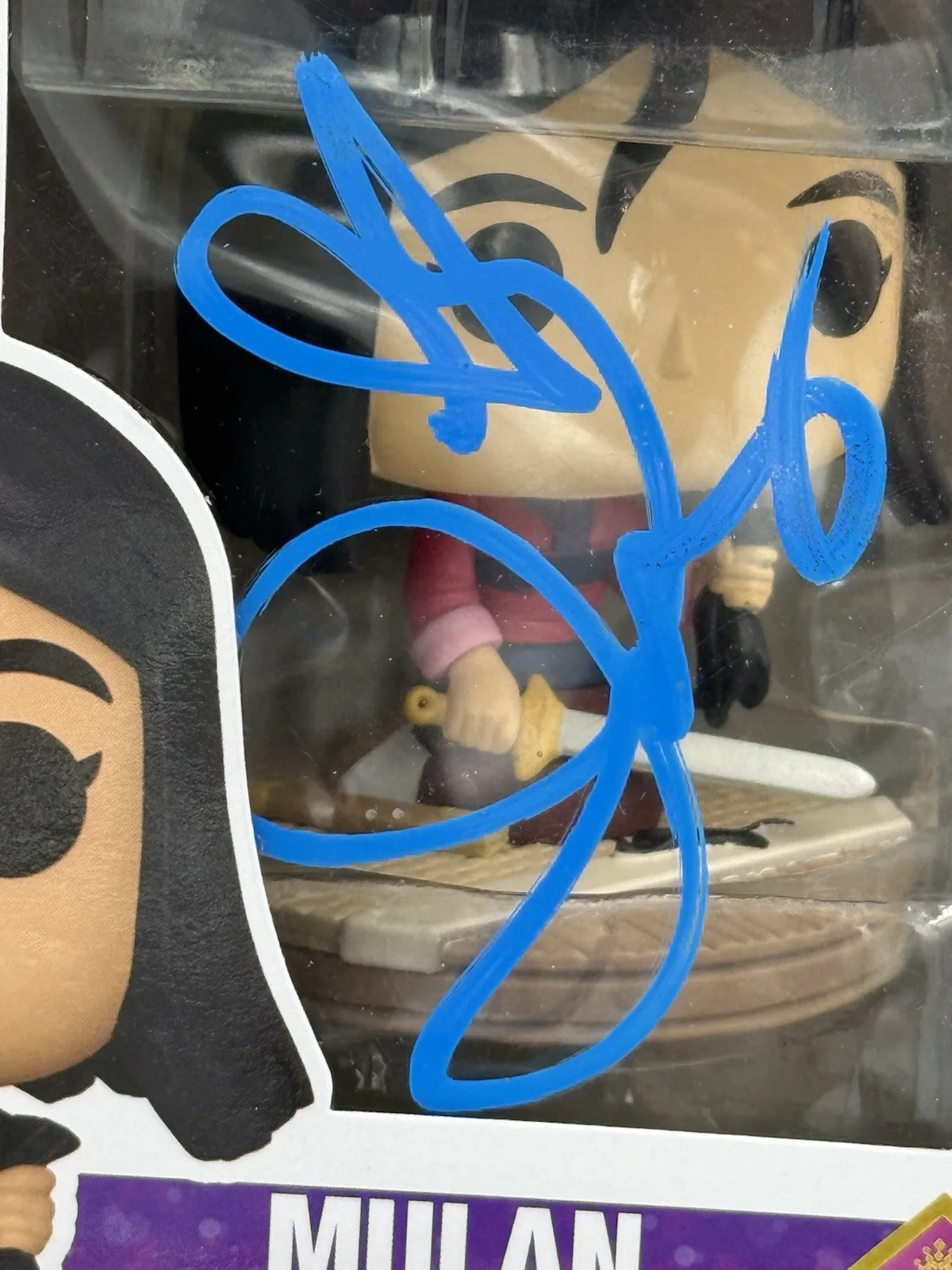Funko Pop! Disney Princess Mulan # 1020 Autograph Jamie Chung JSA cert AW92628, изображение 2