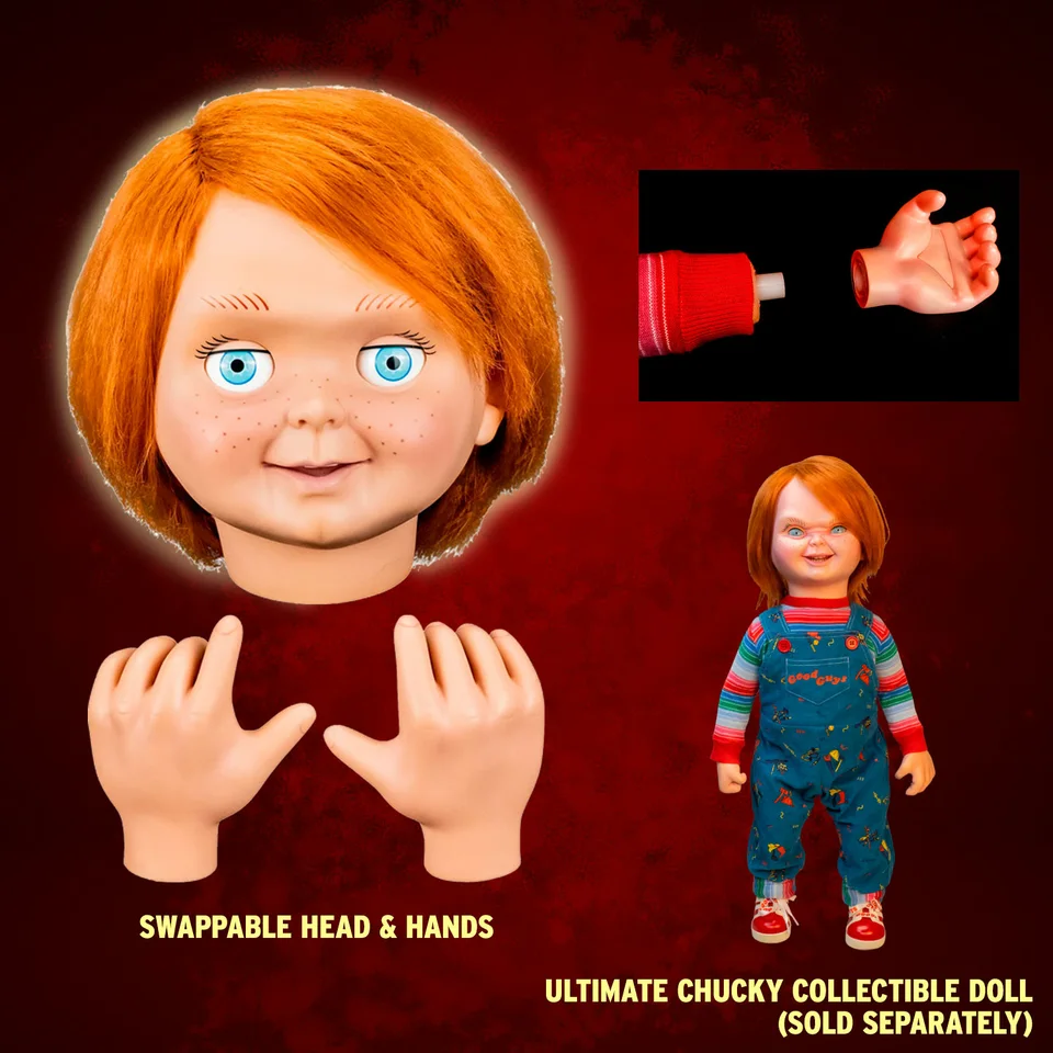Child’s Play 2 – Ultimate Chucky 1:1 Replica Doll – Tommy Head & Hands Set, изображение 3