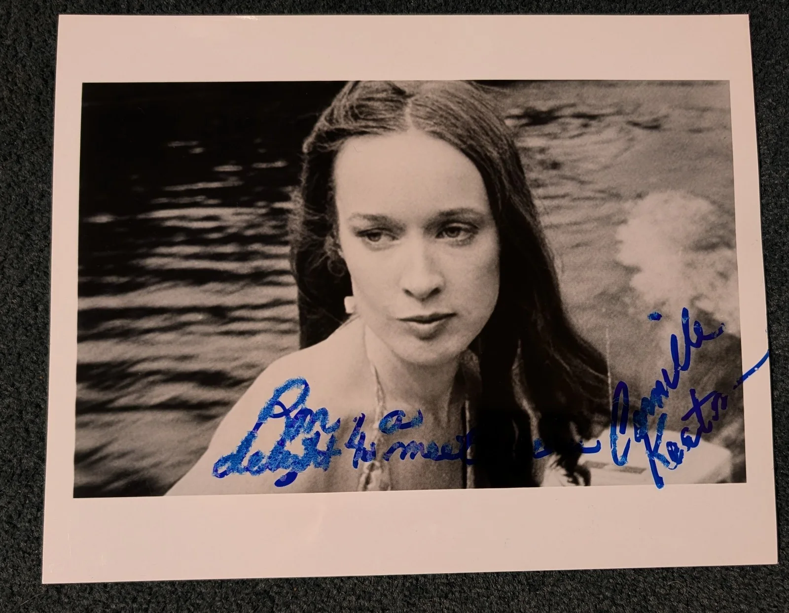 Camille Keaton — CAMILLE KEATON AUTOGRAPHED portrait PHOTO! I SPIT ON YOUR GRAVE! REVENGE HORROR!