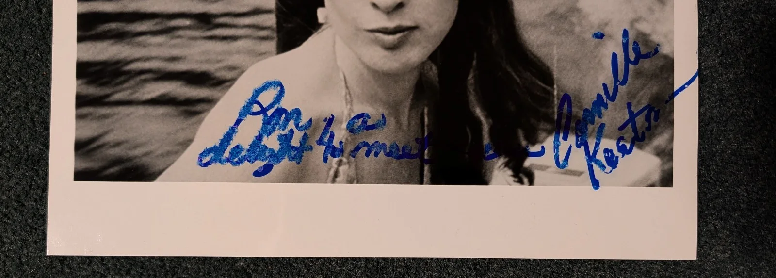 Camille Keaton — CAMILLE KEATON AUTOGRAPHED portrait PHOTO! I SPIT ON YOUR GRAVE! REVENGE HORROR!, изображение 2
