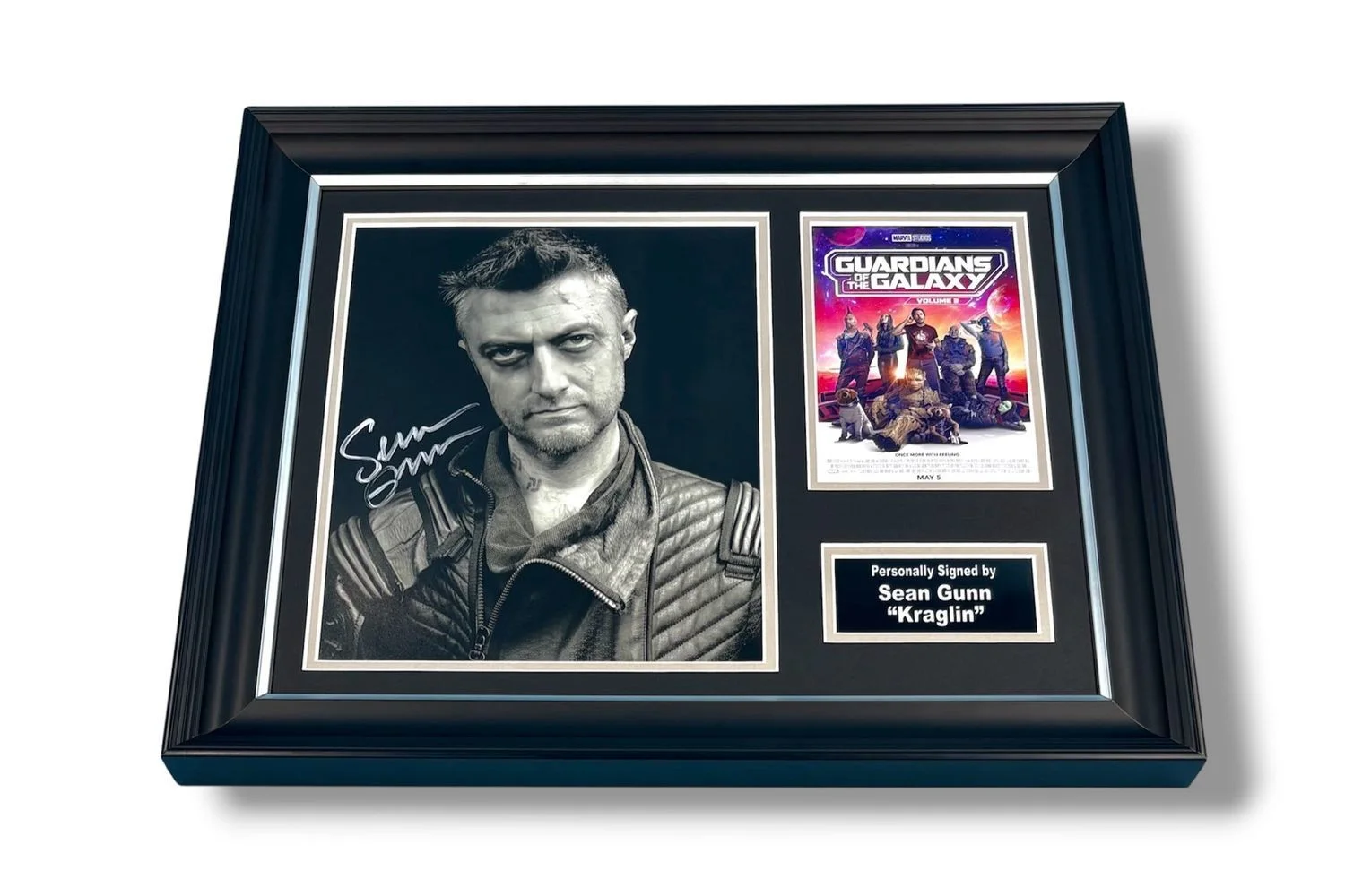 Sean Gunn Signed Photo Framed & COA Guardians Of The Galaxy Poster Kraglin Auto, изображение 4