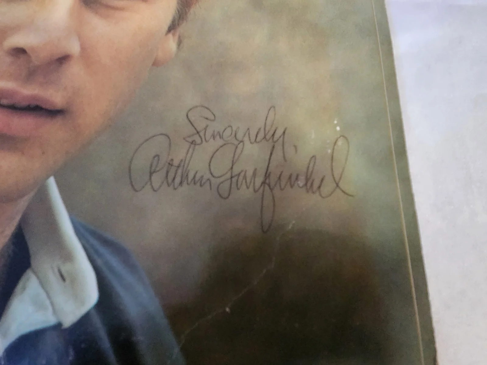 ART GARFUNKEL SIGNED ANGEL CLARE VINYL RECORD EARLY PRESSING!! + ORIGINAL POSTER, image 3