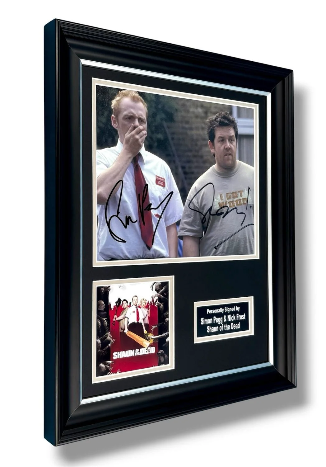 Nick Frost & Simon Pegg Signed Photo Framed & COA Shaun Of The Dead Poster Auto, изображение 2
