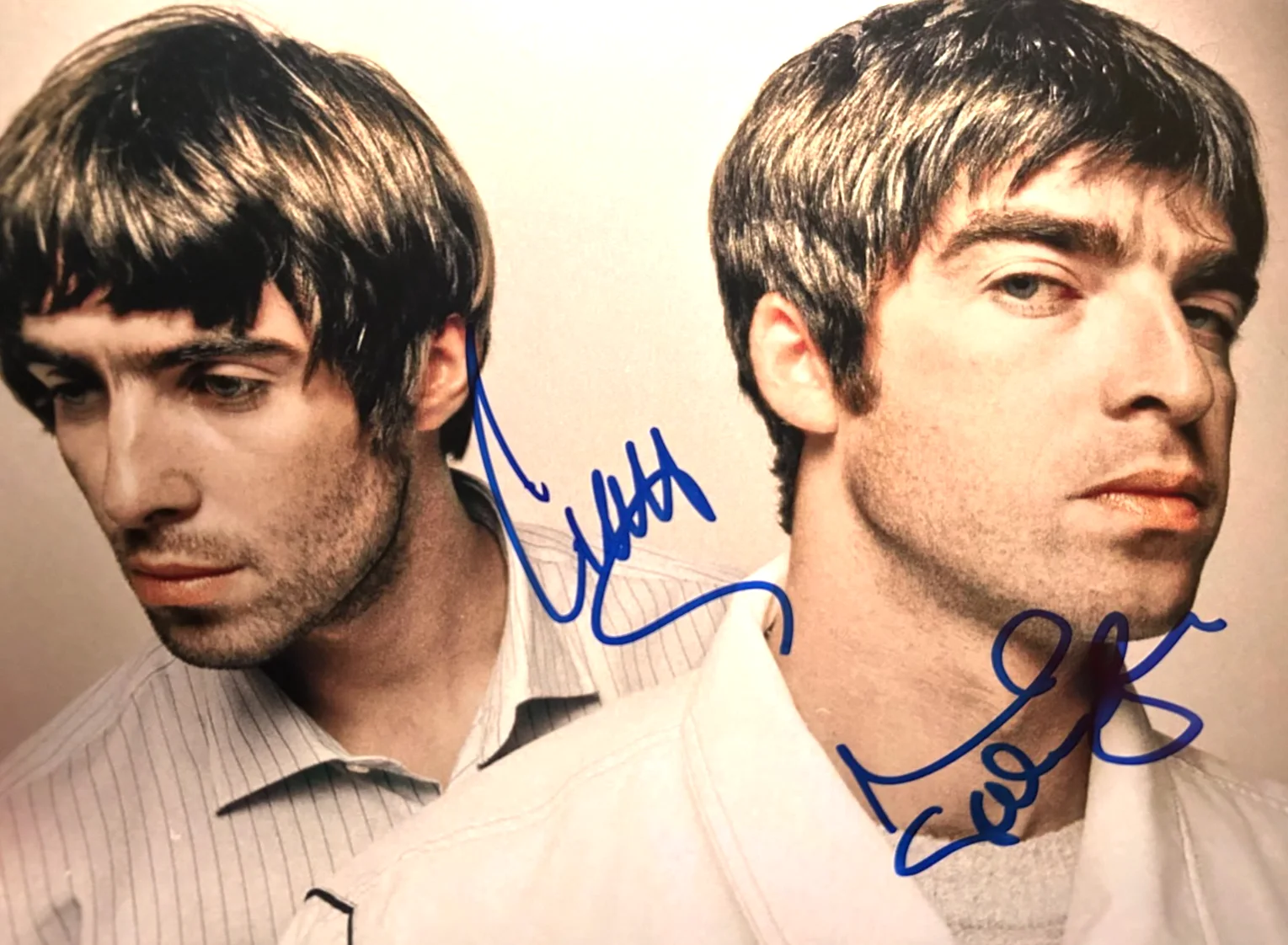 OASIS: Signed (Noel & Liam Gallagher) 8x10" Authentic Original Autographs + COA, image 3