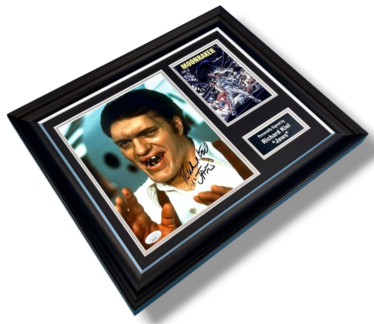 Richard Kiel Signed Photo Framed & JSA COA Moonraker Movie Poster Autograph Auto, изображение 3
