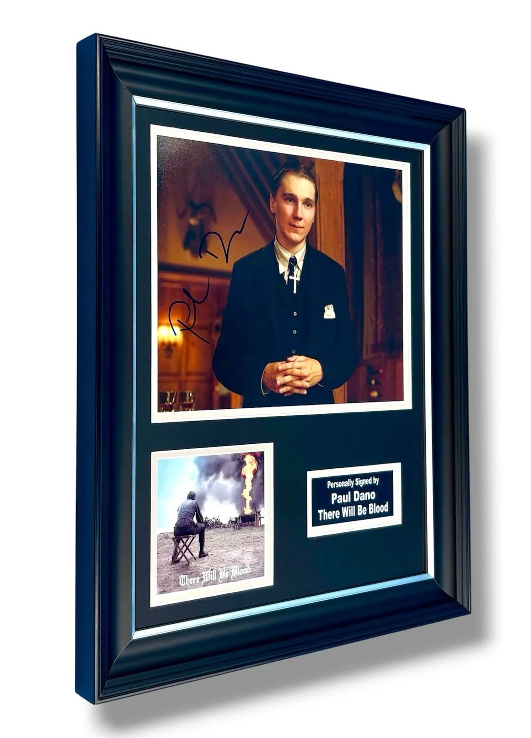 Paul Dano Signed Photo Framed & SWAU COA There Will Be Blood Movie Poster Auto, изображение 2