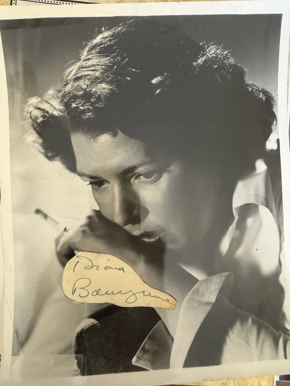 Diana Barrymore — Diana Barrymore Cut Autograph & Vintage Photo Tragic Actress Drew Barrymore Aunt, изображение 2