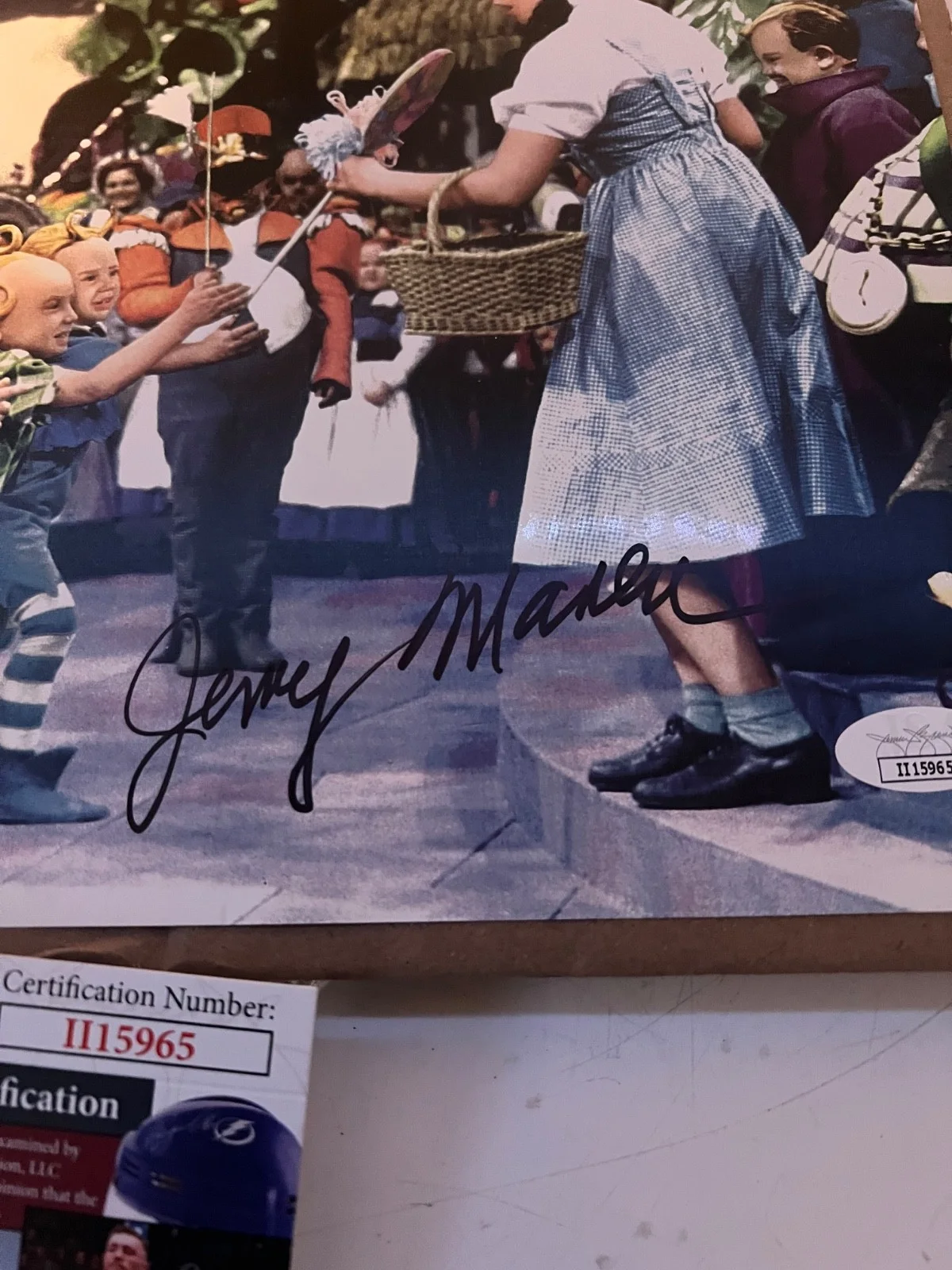 JERRY MAREN THE WIZARD OF OZ SIGNED AUTOGRAPH 8 x 10 PHOTO JSA COA, image 3