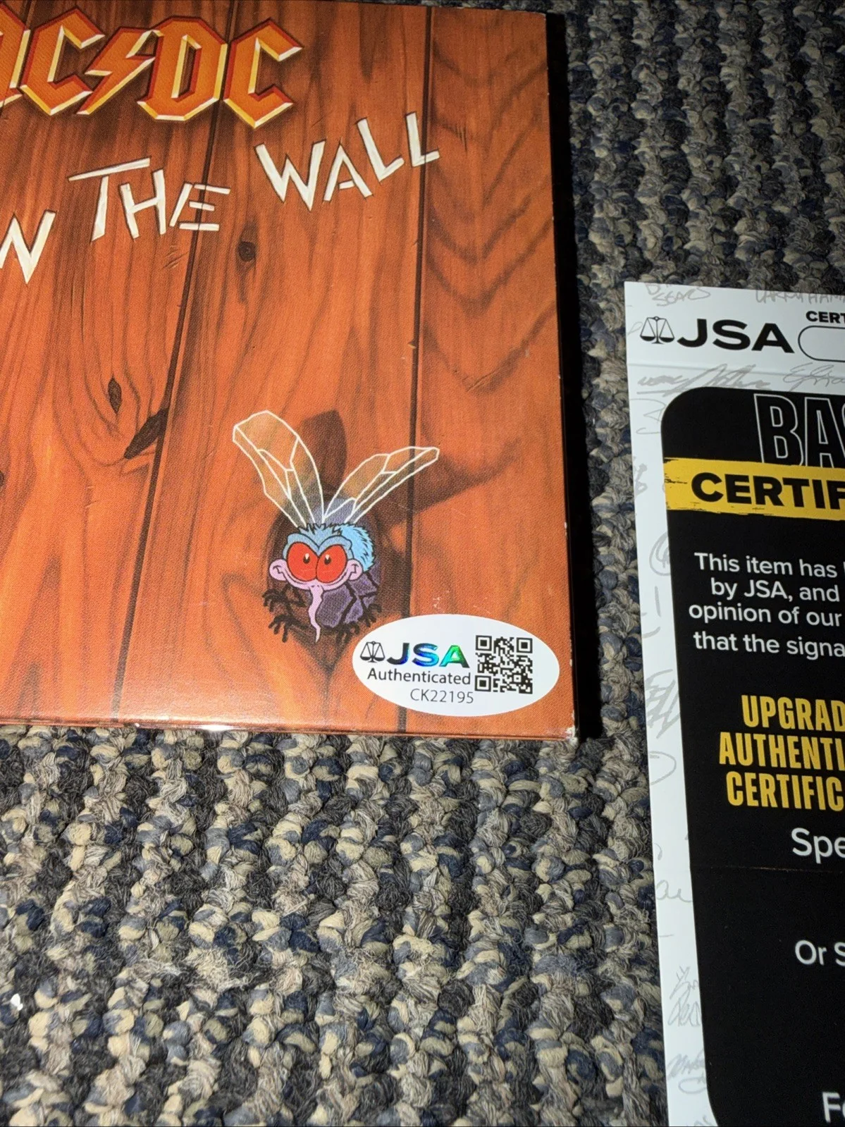 Cliff Williams AC/DC Signed Autographed CD Fly On The Wall W/ JSA COA, image 2