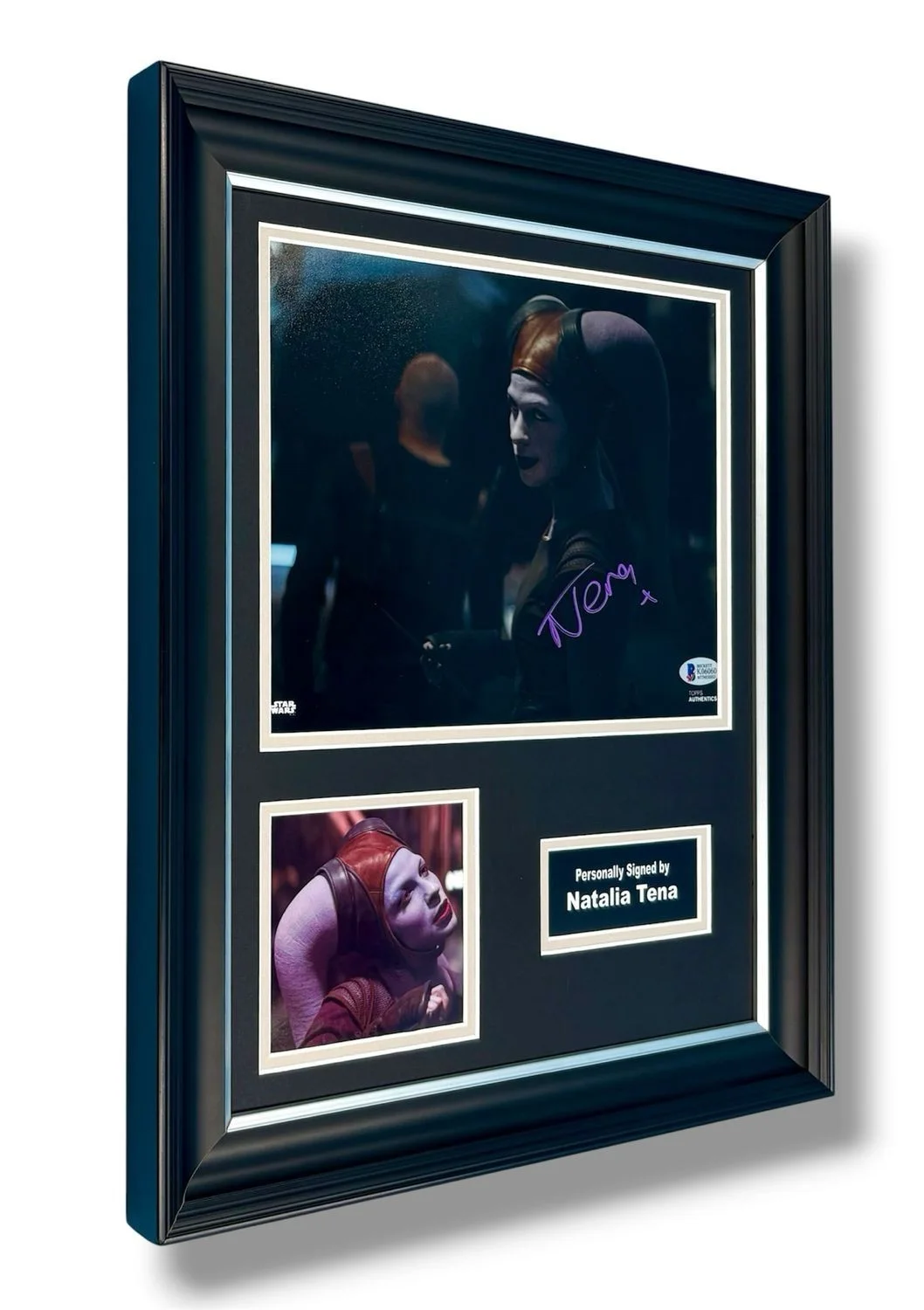Natalia Tena Signed Photo Framed & Beckett COA Star Wars Poster Autograph Auto, изображение 2