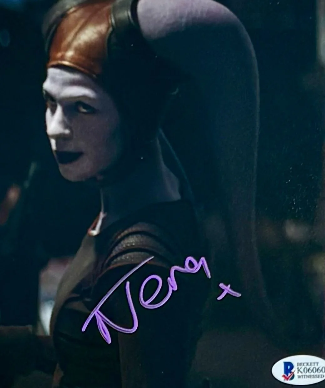 Natalia Tena Signed Photo Framed & Beckett COA Star Wars Poster Autograph Auto, изображение 5