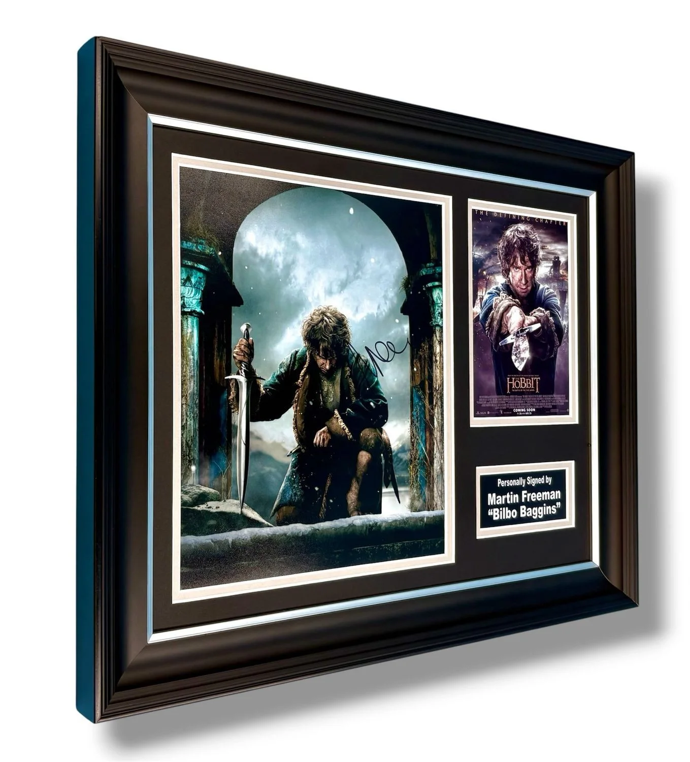 Martin Freeman Signed Photo Framed & COA The Hobbit Movie Poster Autograph Auto, изображение 2