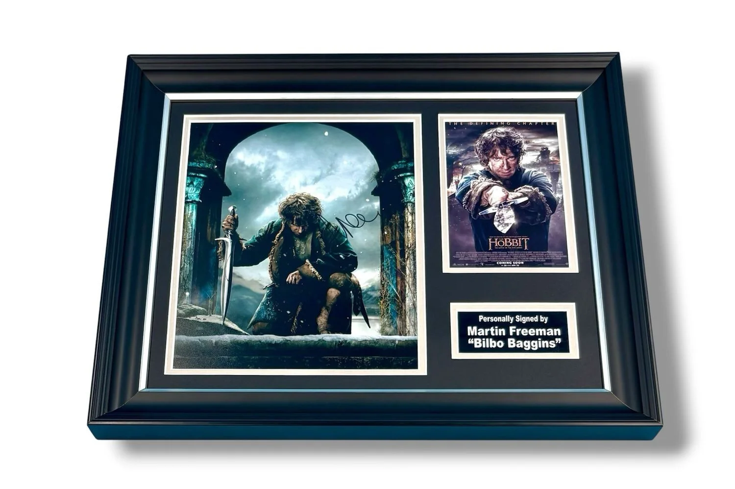 Martin Freeman Signed Photo Framed & COA The Hobbit Movie Poster Autograph Auto, изображение 4