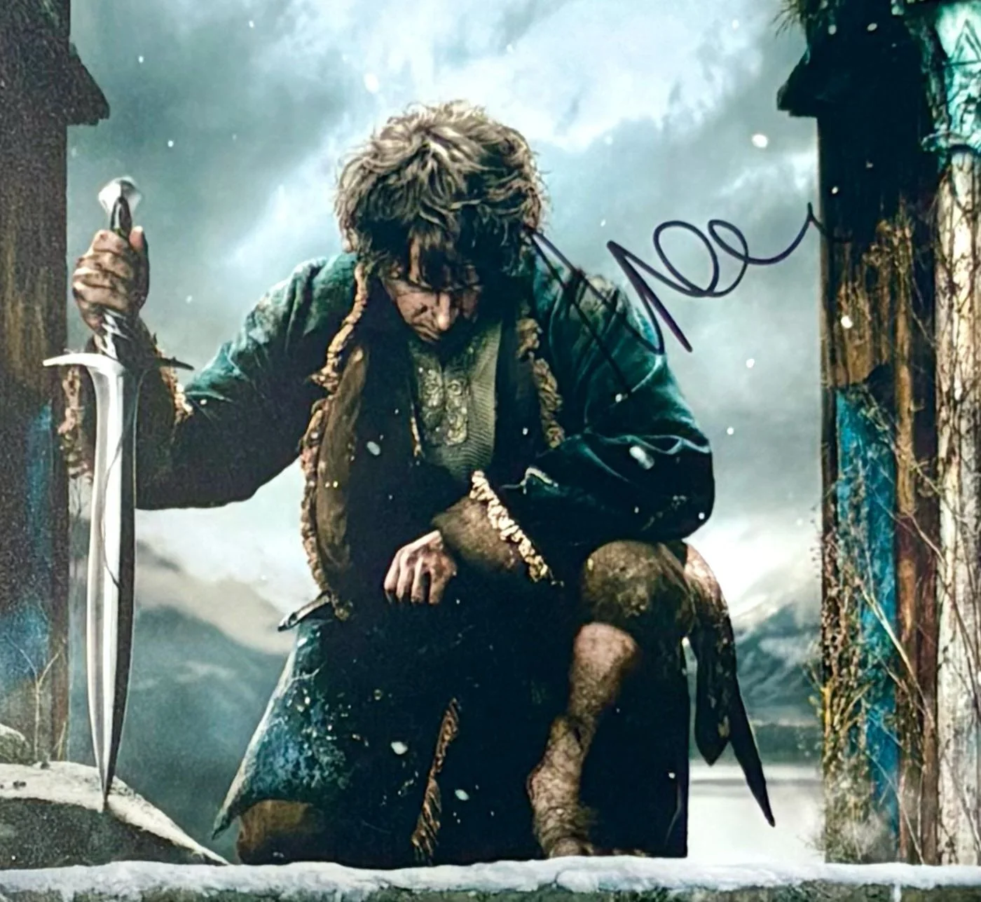 Martin Freeman Signed Photo Framed & COA The Hobbit Movie Poster Autograph Auto, изображение 5