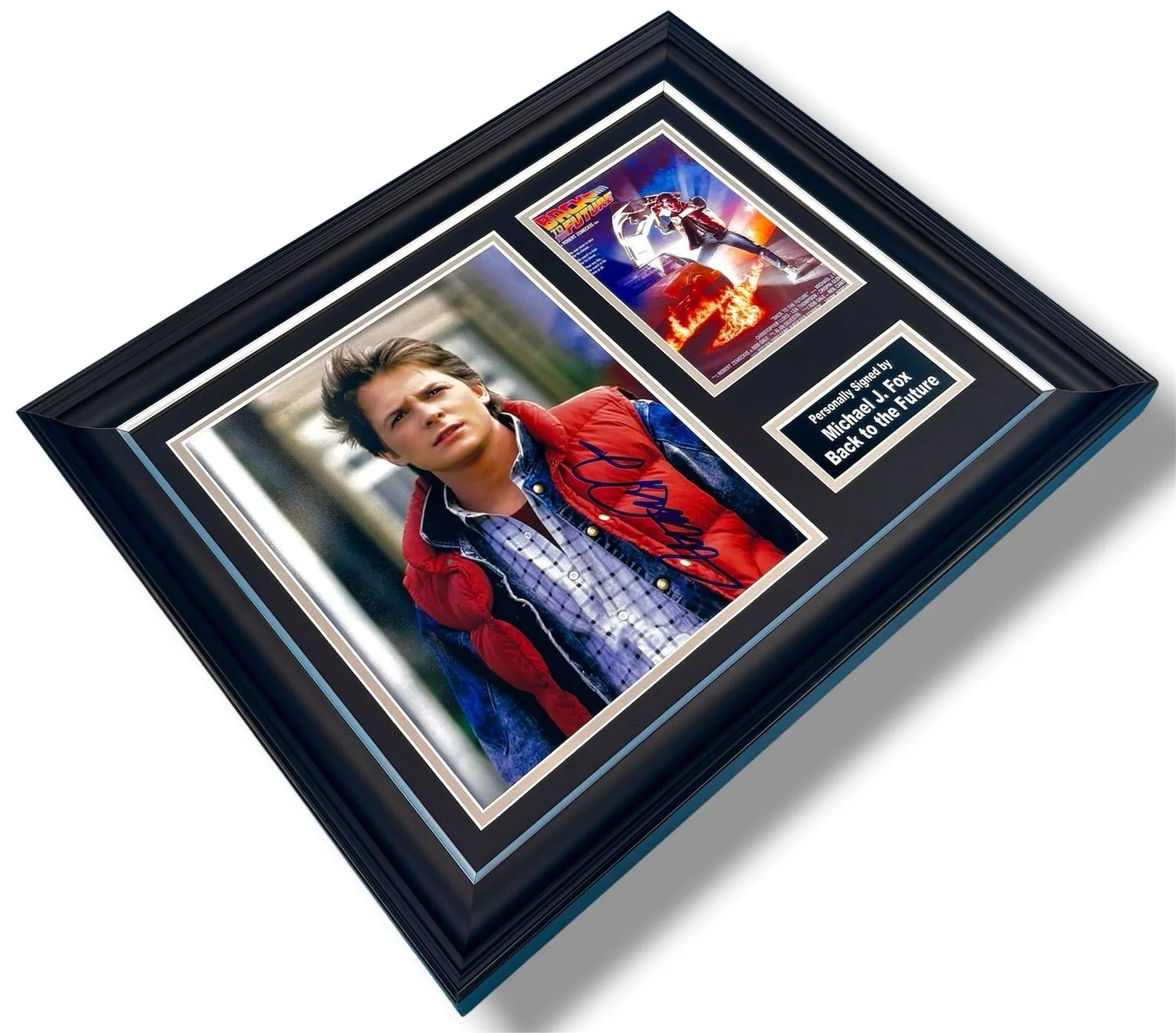 Michael J. Fox Signed Photo Framed &COA Back To The Future Poster Autograph Auto, изображение 3
