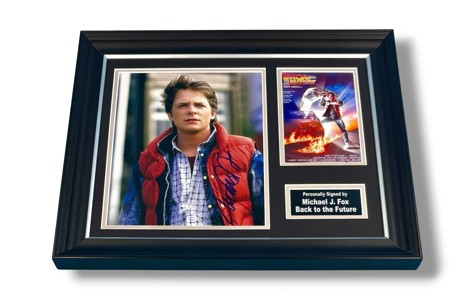 Michael J. Fox Signed Photo Framed &COA Back To The Future Poster Autograph Auto, изображение 4