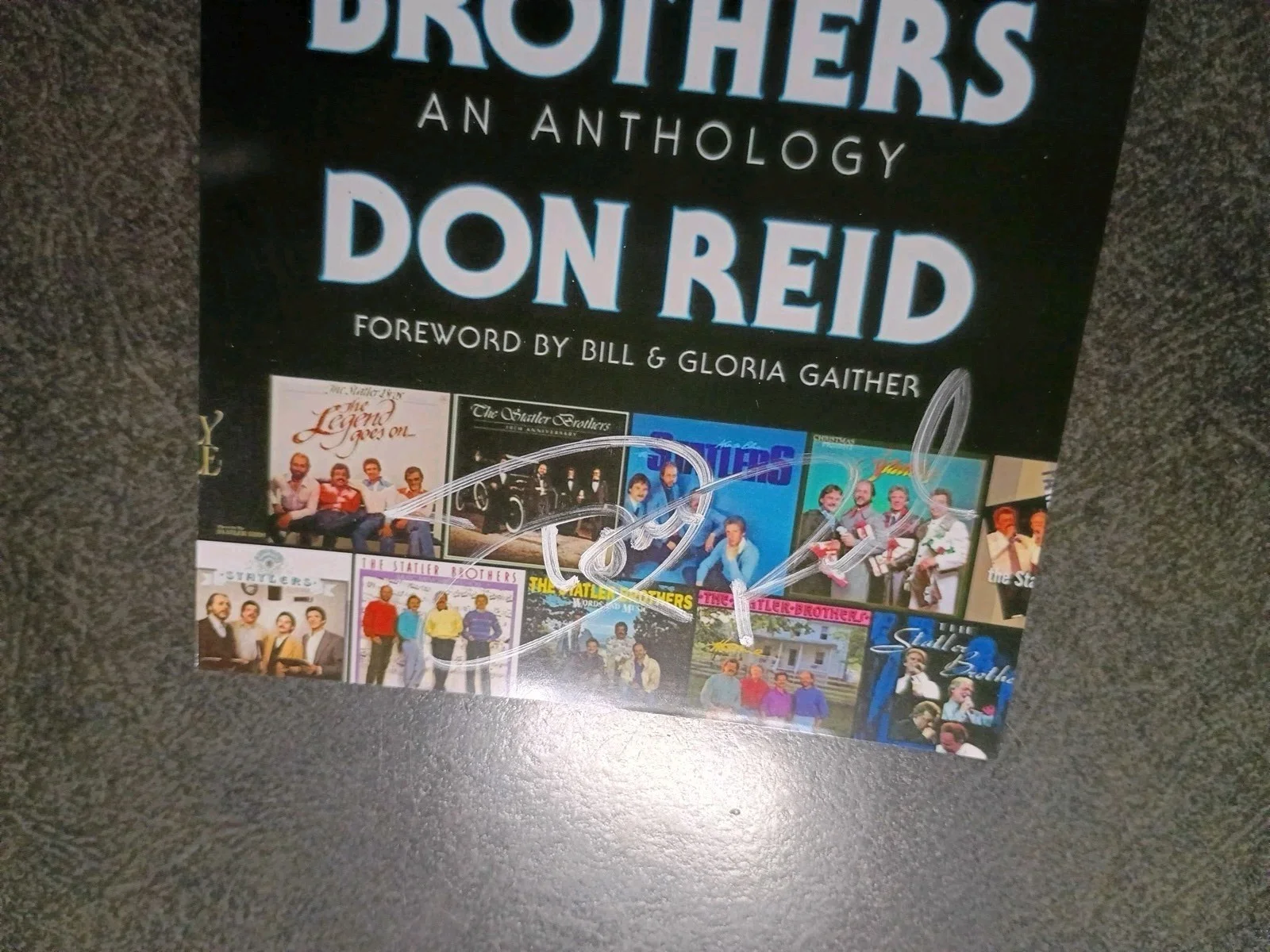 DON REID Hand Signed Autograph Photo & CARD SINGER MUSICIAN-THE STATLER BROTHERS, изображение 4