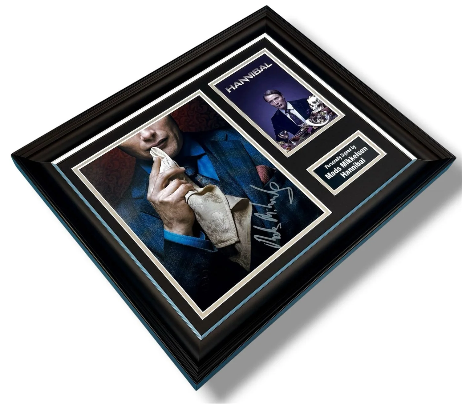Mads Mikkelsen Signed Photo Framed & COA Hannibal Poster Autograph Auto, изображение 3