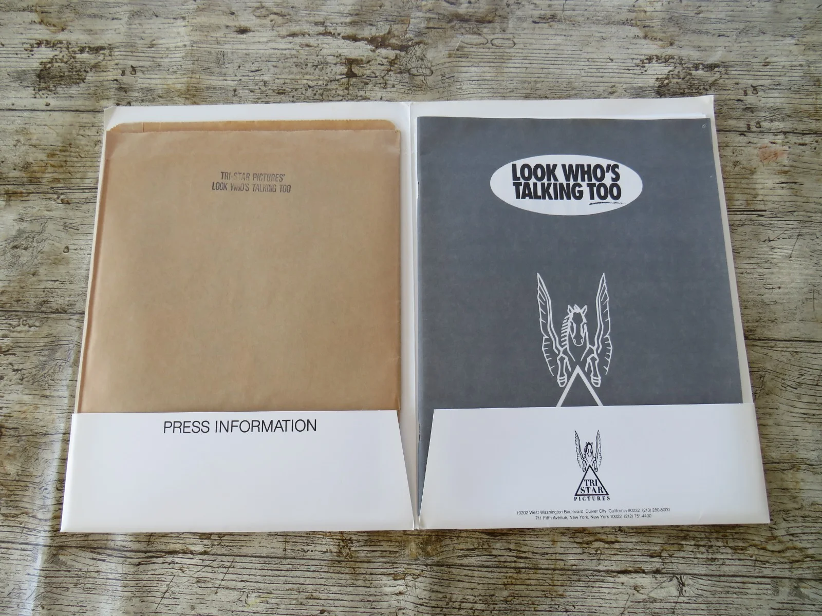 LOOK WHOS TALKING TOO GENUINE 1990 CINEMA FILM PRESS KIT John Travolta 14 PHOTOS, изображение 2