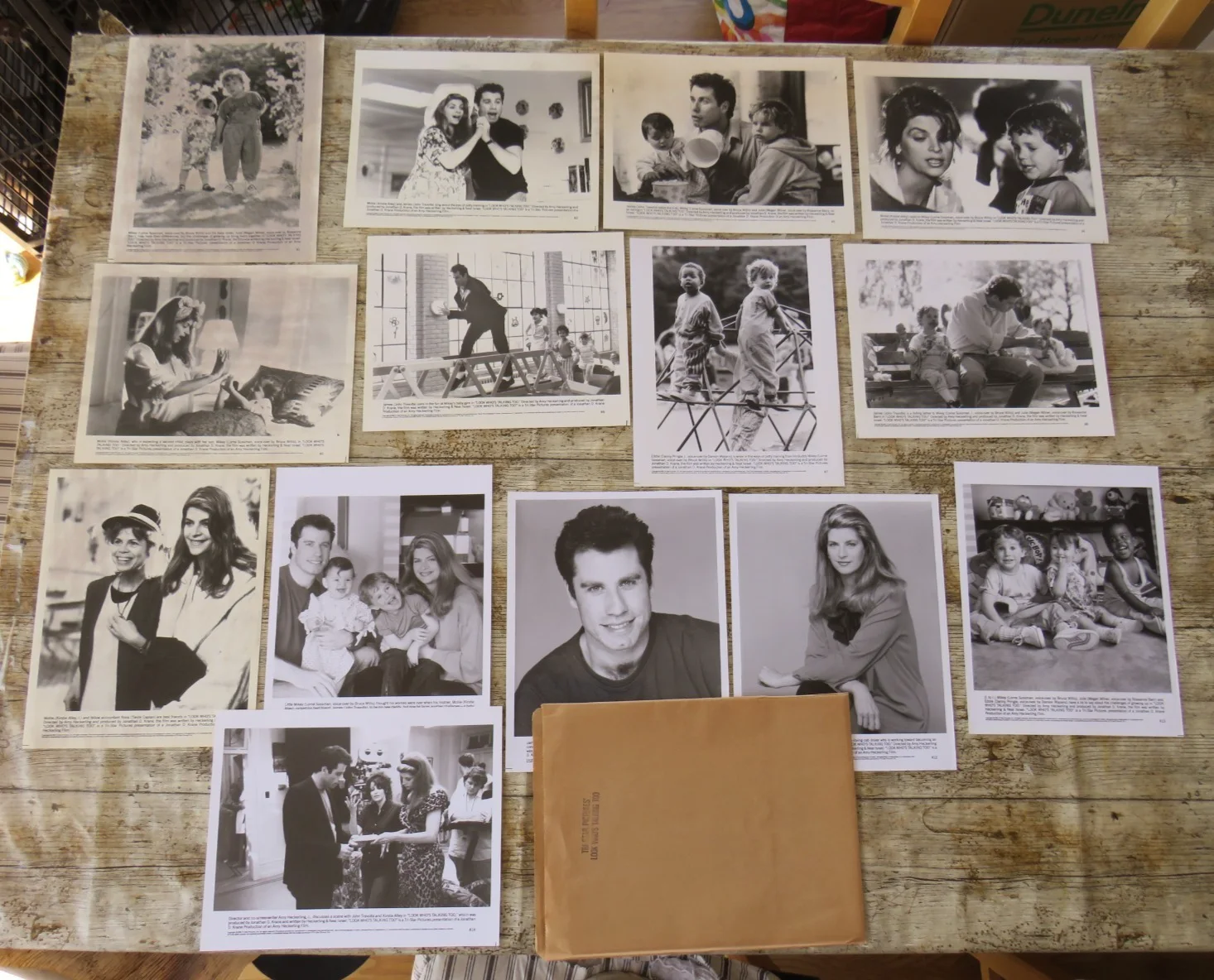 LOOK WHOS TALKING TOO GENUINE 1990 CINEMA FILM PRESS KIT John Travolta 14 PHOTOS, изображение 5
