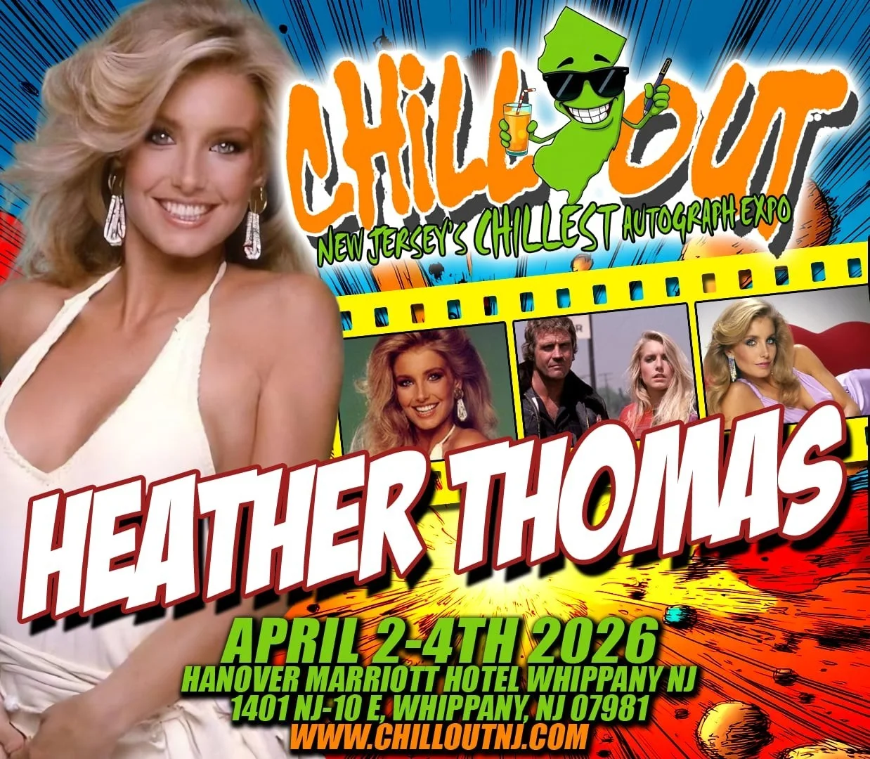 HEATHER THOMAS — HEATHER THOMAS Signed 8x10 Photo THE FALL GUY Autograph JODI BANKS JSA COA CERT, image 2