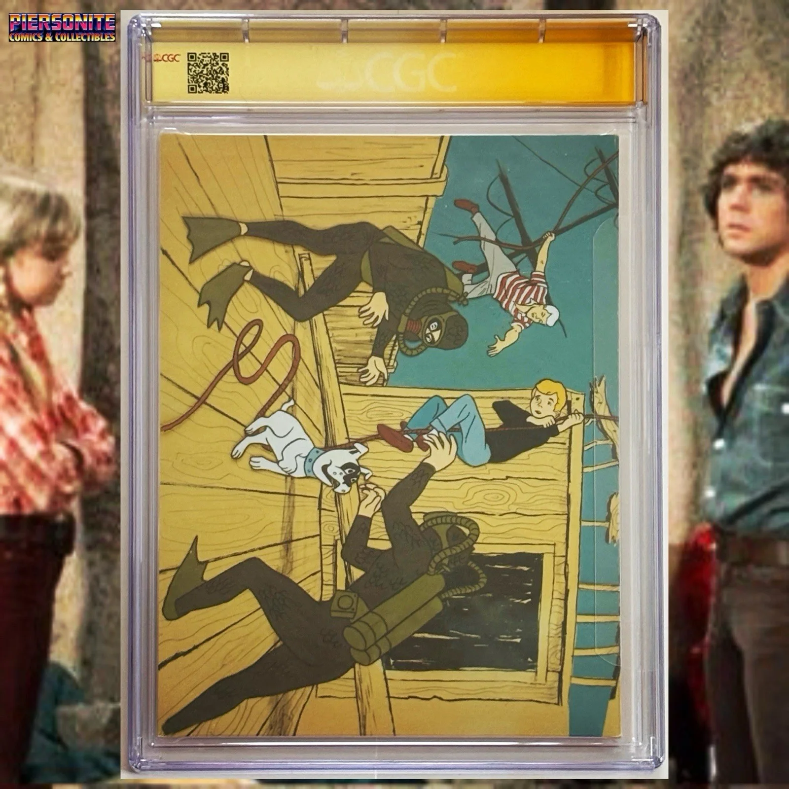 Marty Krofft, Kathy Coleman, Wesley Eure, Phillip Paley, Sid Krofft — CGC 9.4 SS Epi-Log #25 signed by Coleman, Eure, Paley & Kroffts Land of the Lost, image 2