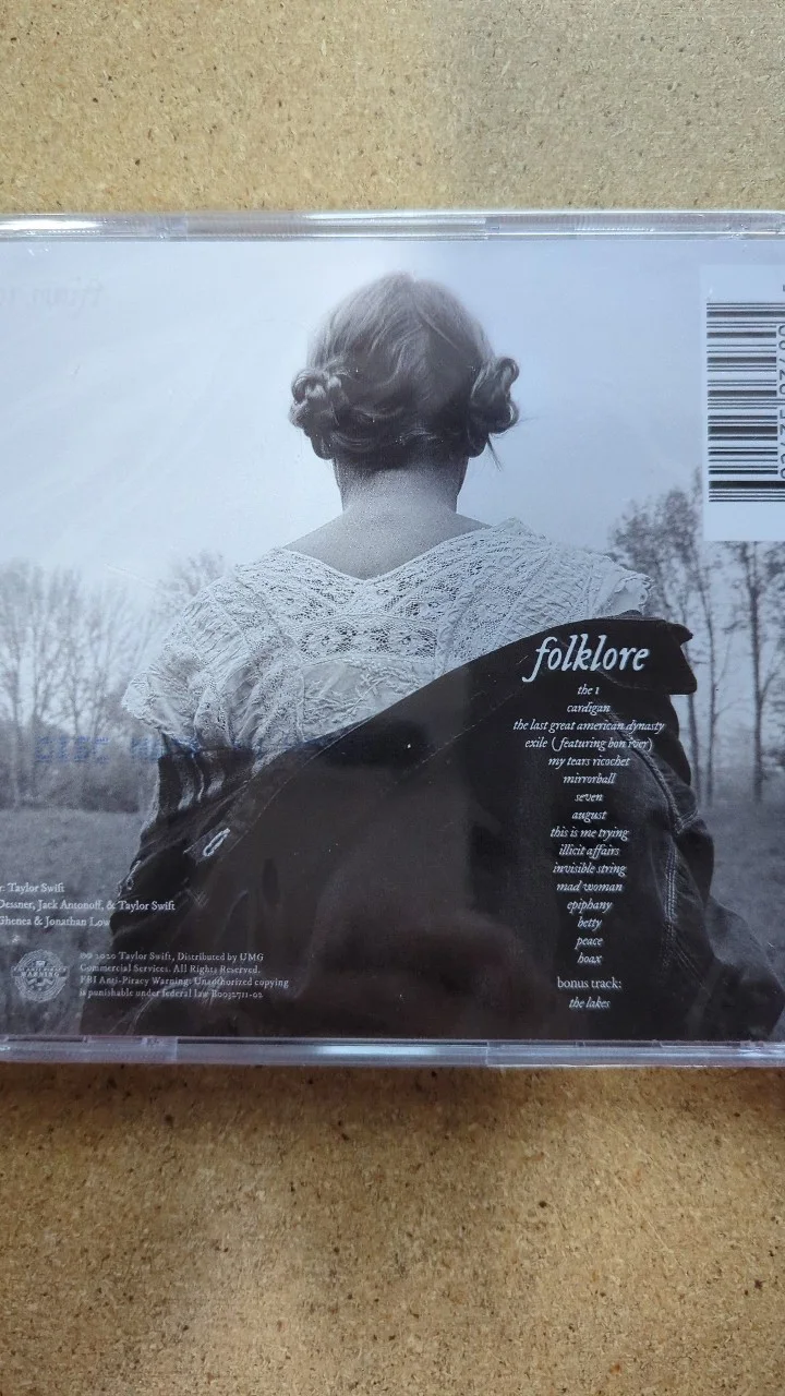 Taylor Swift SIGNED Folklore CD Autographed, image 2